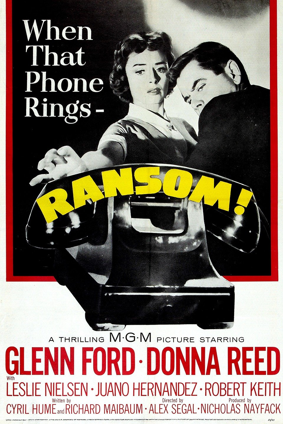 Ransom! (1956) starring Glenn Ford on DVD on DVD