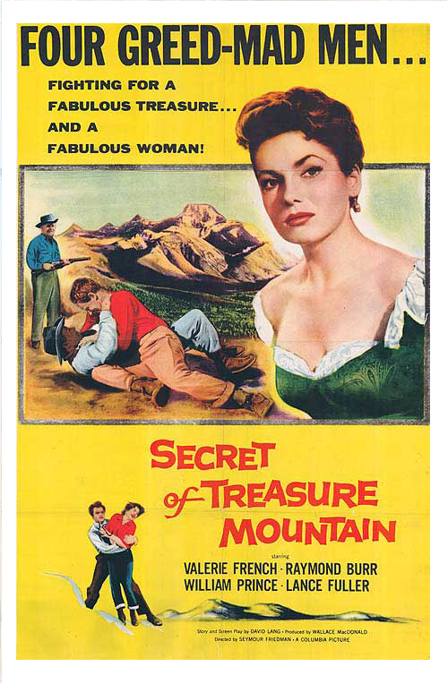 Secret of Treasure Mountain (1956) starring Valerie French on DVD on DVD
