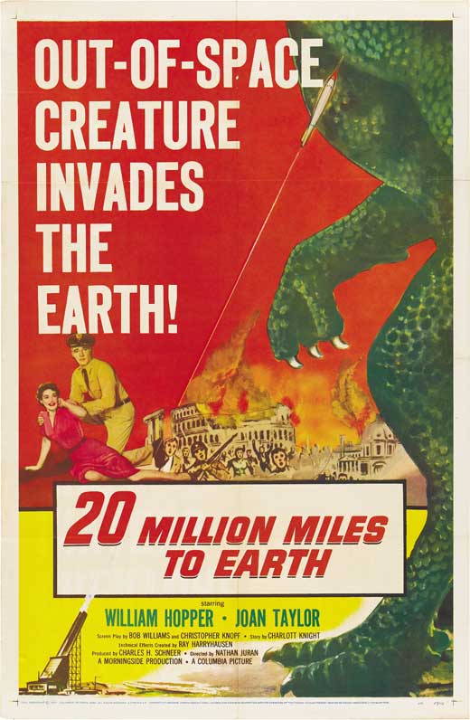 20 Million Miles to Earth (1957) starring William Hopper on DVD on DVD