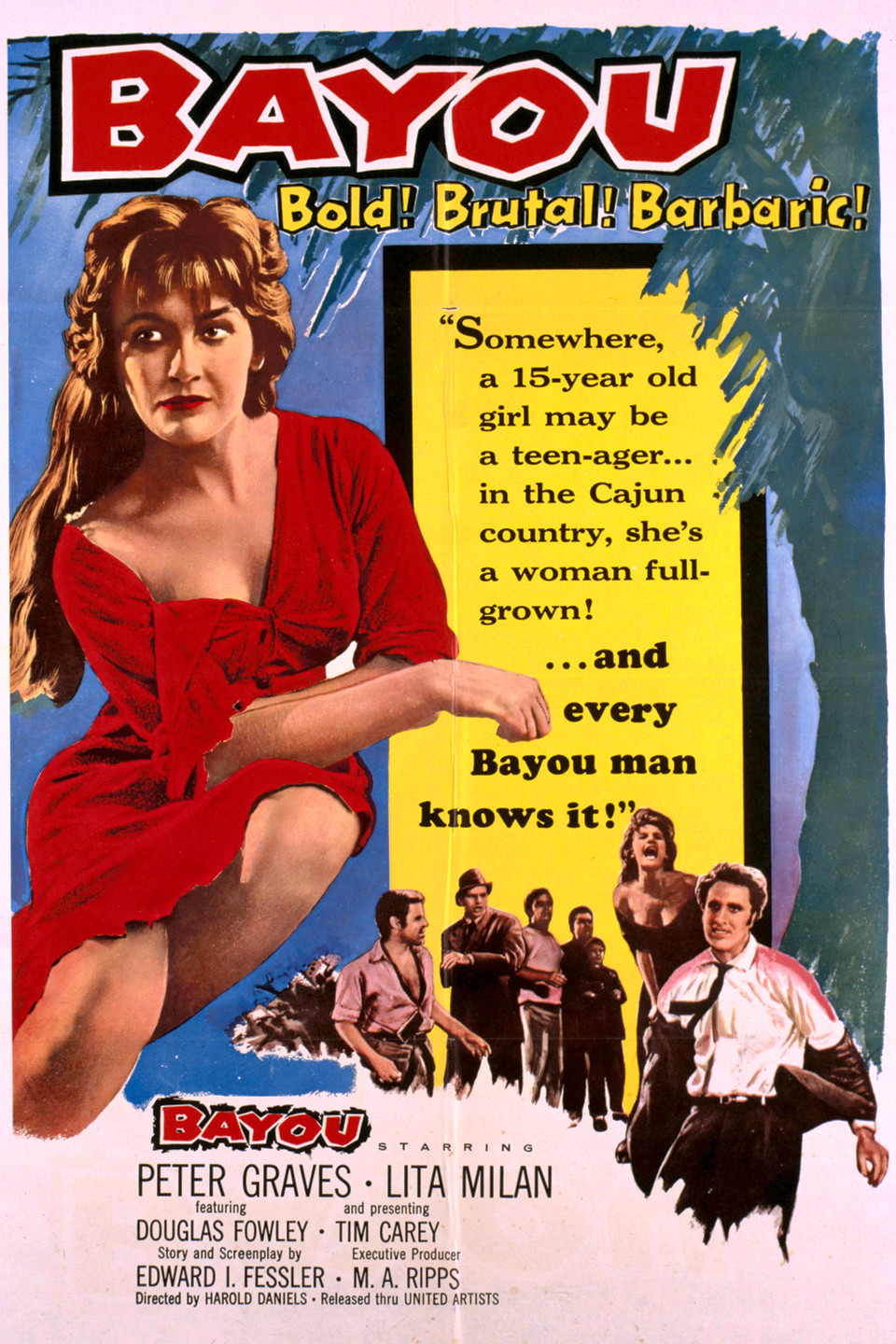 Bayou (1957) starring Peter Graves on DVD on DVD