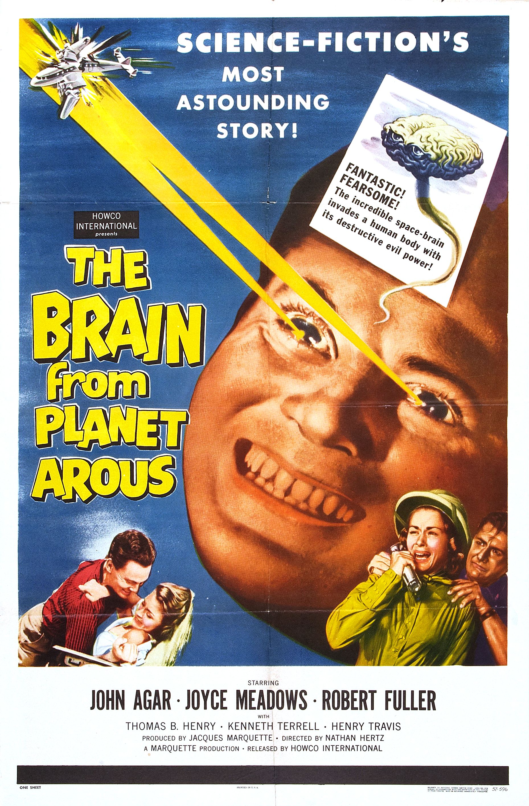The Brain from Planet Arous (1957) starring John Agar on DVD on DVD