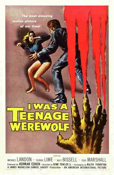 I Was a Teenage Werewolf (1957) starring Michael Landon on DVD on DVD