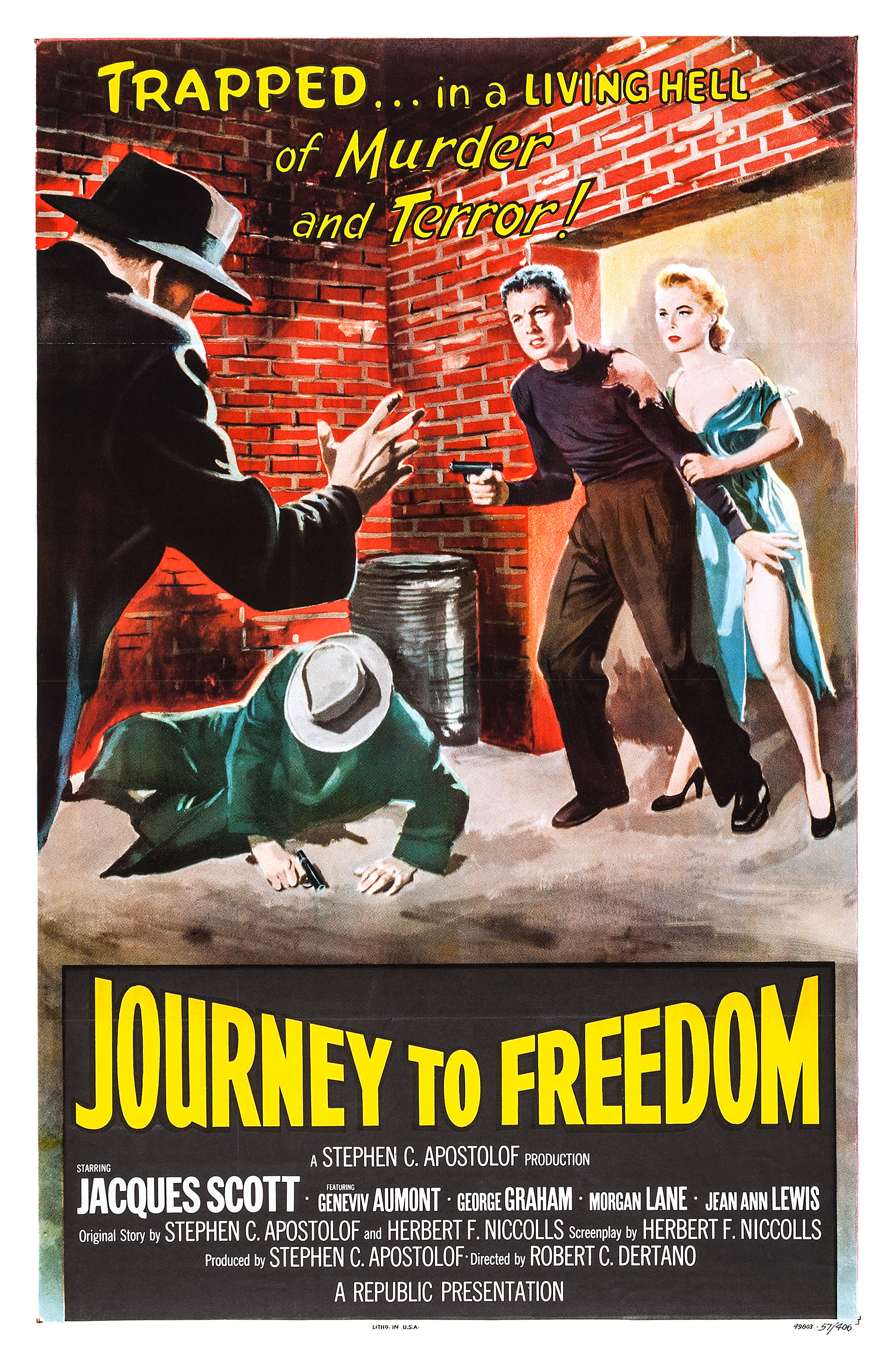 Journey to Freedom (1957) starring Jacques Scott on DVD on DVD