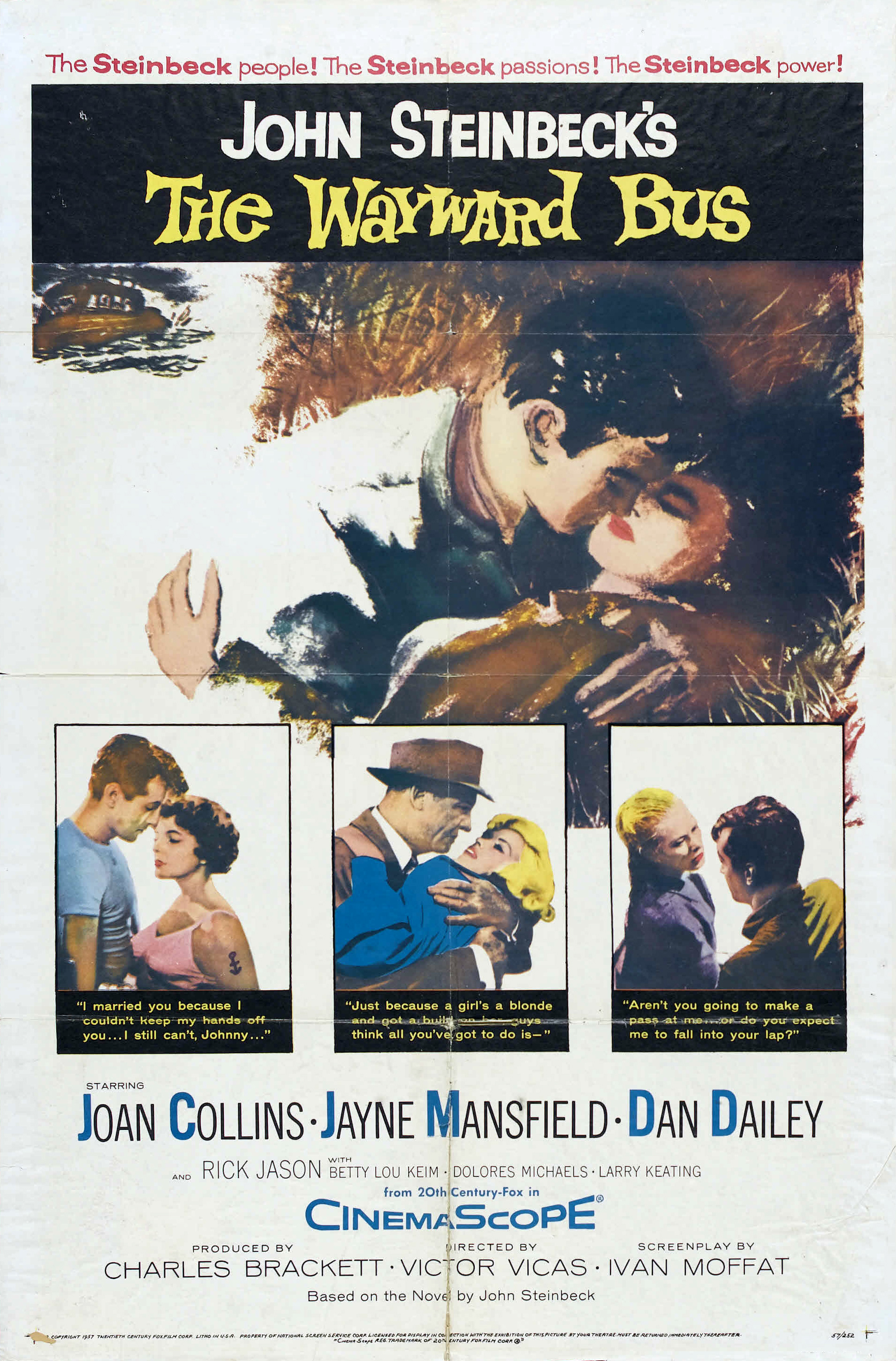 The Wayward Bus (1957) starring Joan Collins on DVD on DVD
