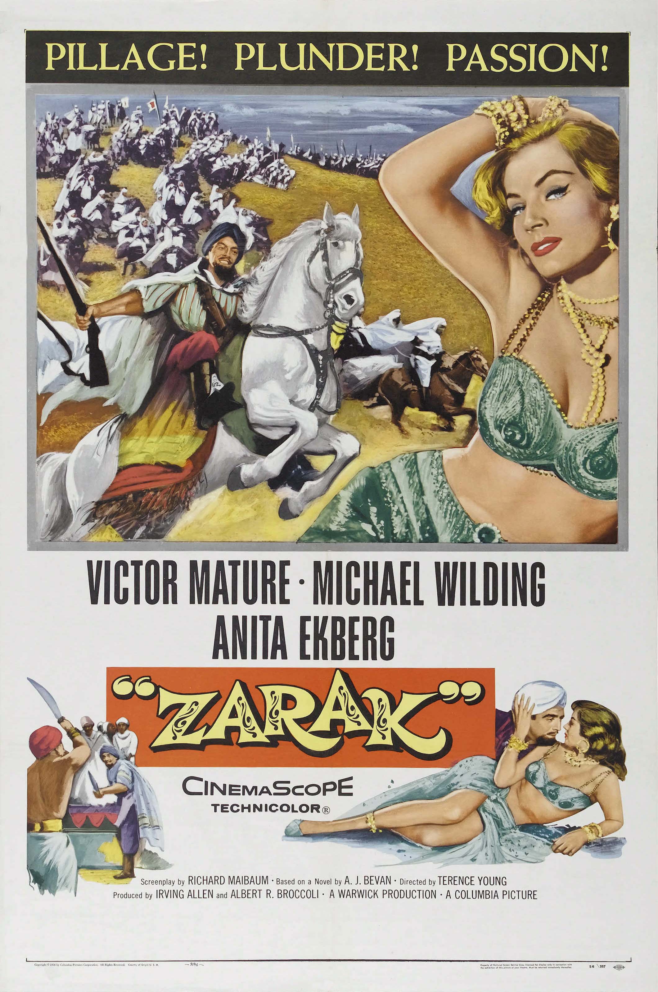 Zarak (1956) starring Victor Mature on DVD on DVD