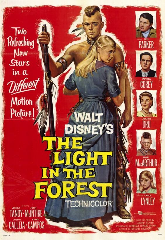 The Light in the Forest (1958) starring Fess Parker on DVD on DVD