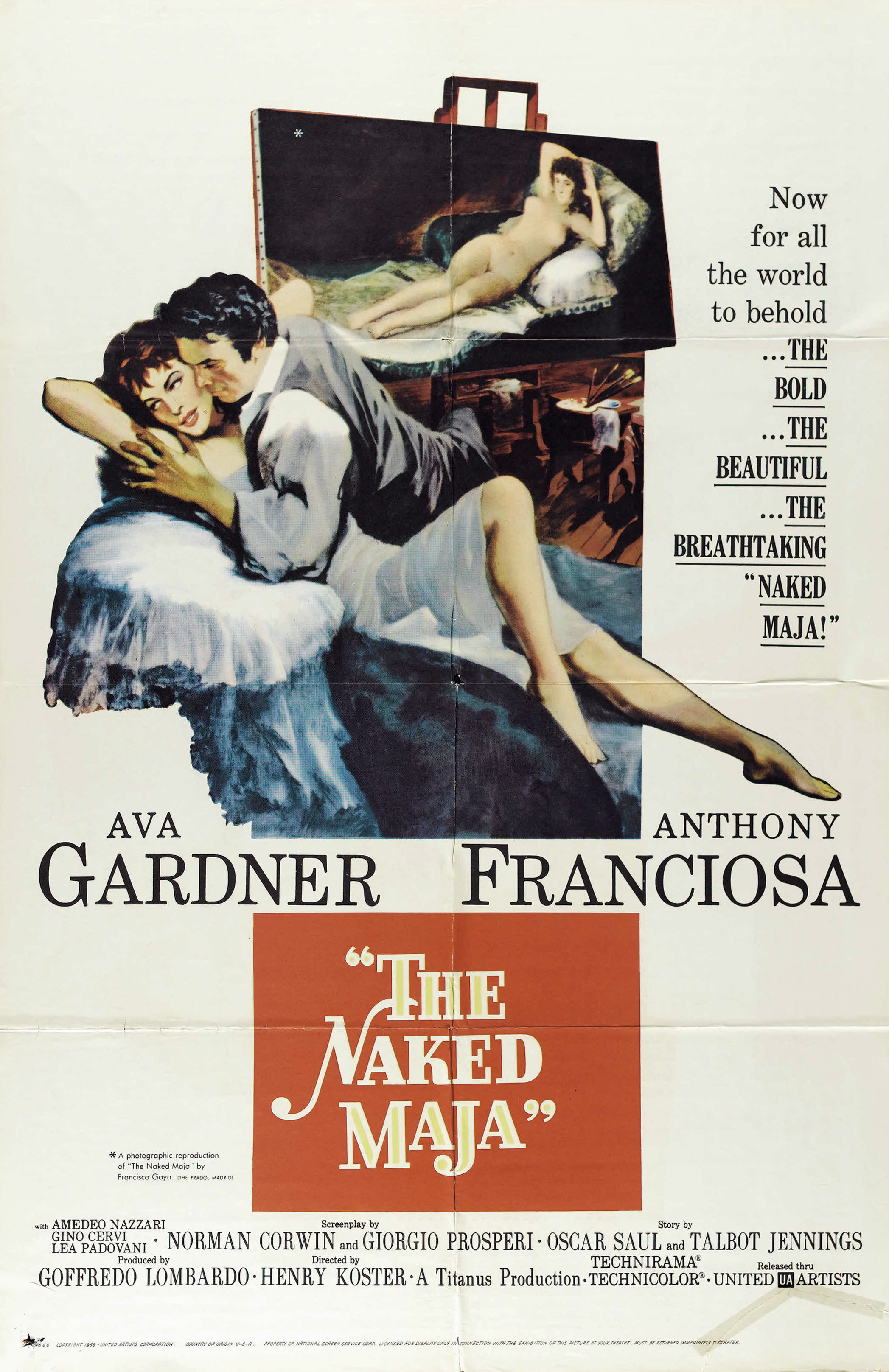 The Naked Maja (1958) starring Ava Gardner on DVD on DVD