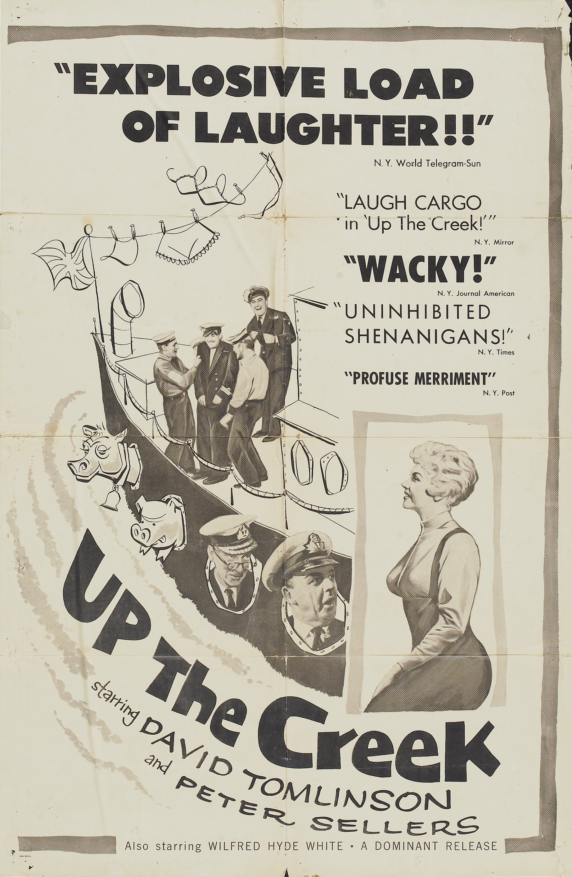 Up the Creek (1958) starring David Tomlinson on DVD on DVD