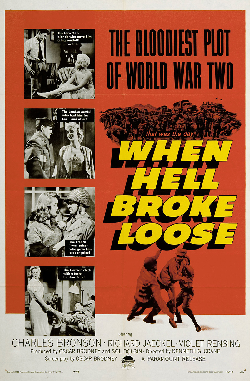 When Hell Broke Loose (1958) starring Charles Bronson on DVD on DVD