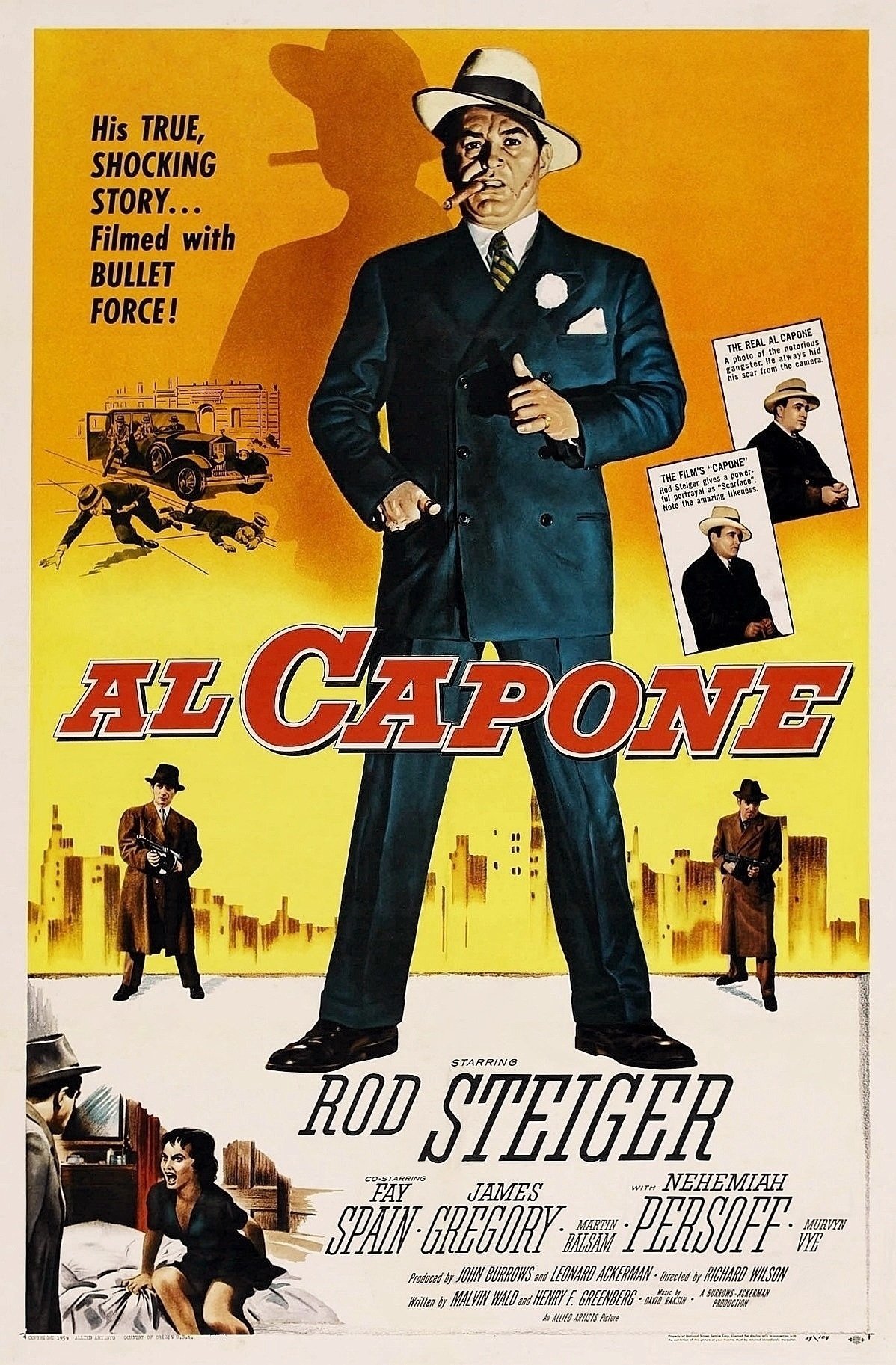 Al Capone (1959) starring Rod Steiger on DVD on DVD
