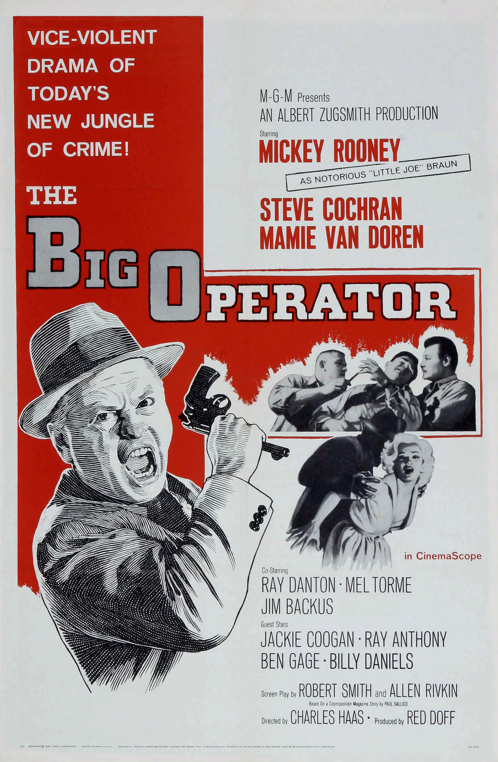The Big Operator (1959) starring Mickey Rooney on DVD on DVD
