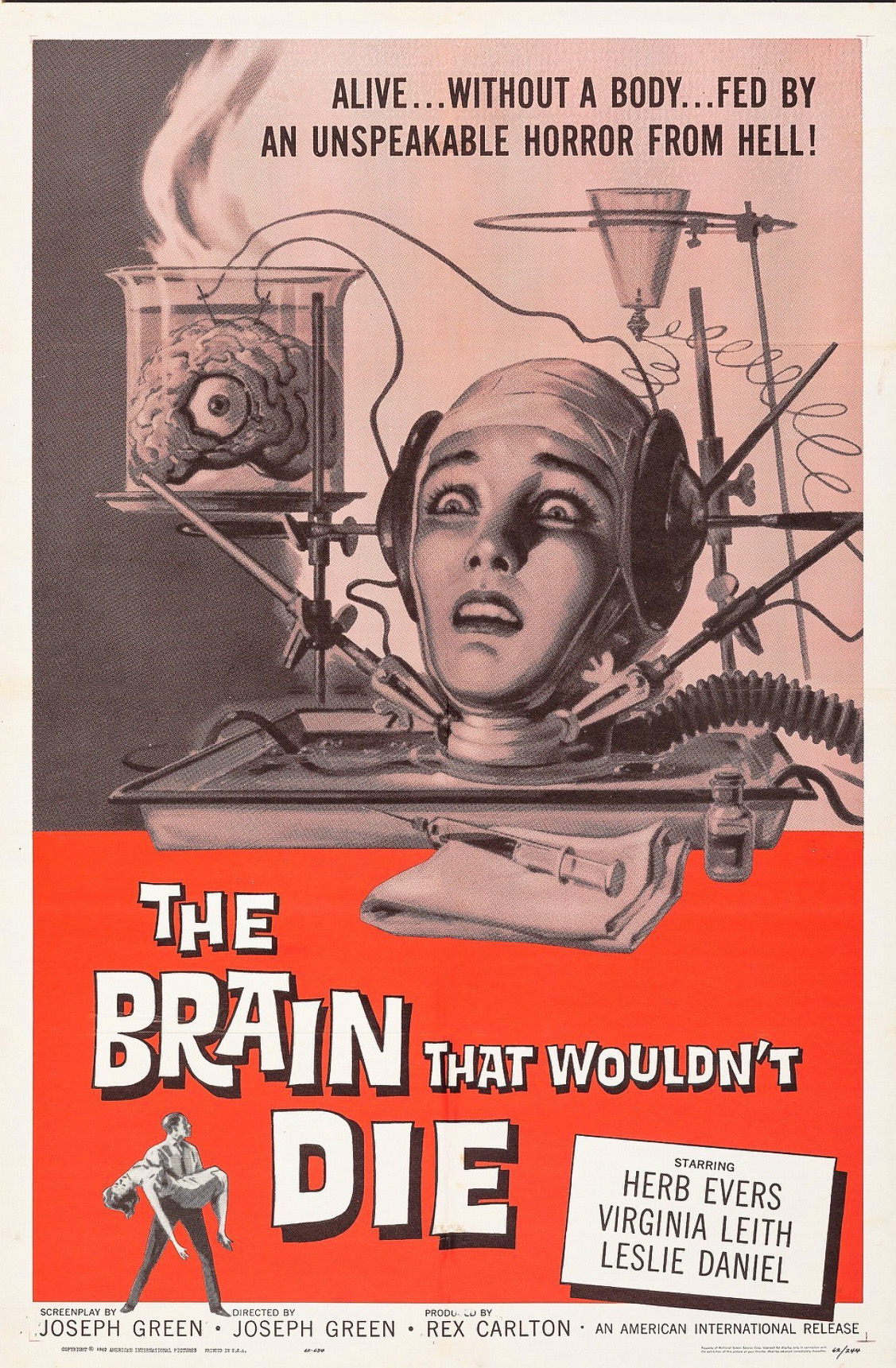 The Brain That Wouldn't Die (1962) starring Jason Evers on DVD on DVD