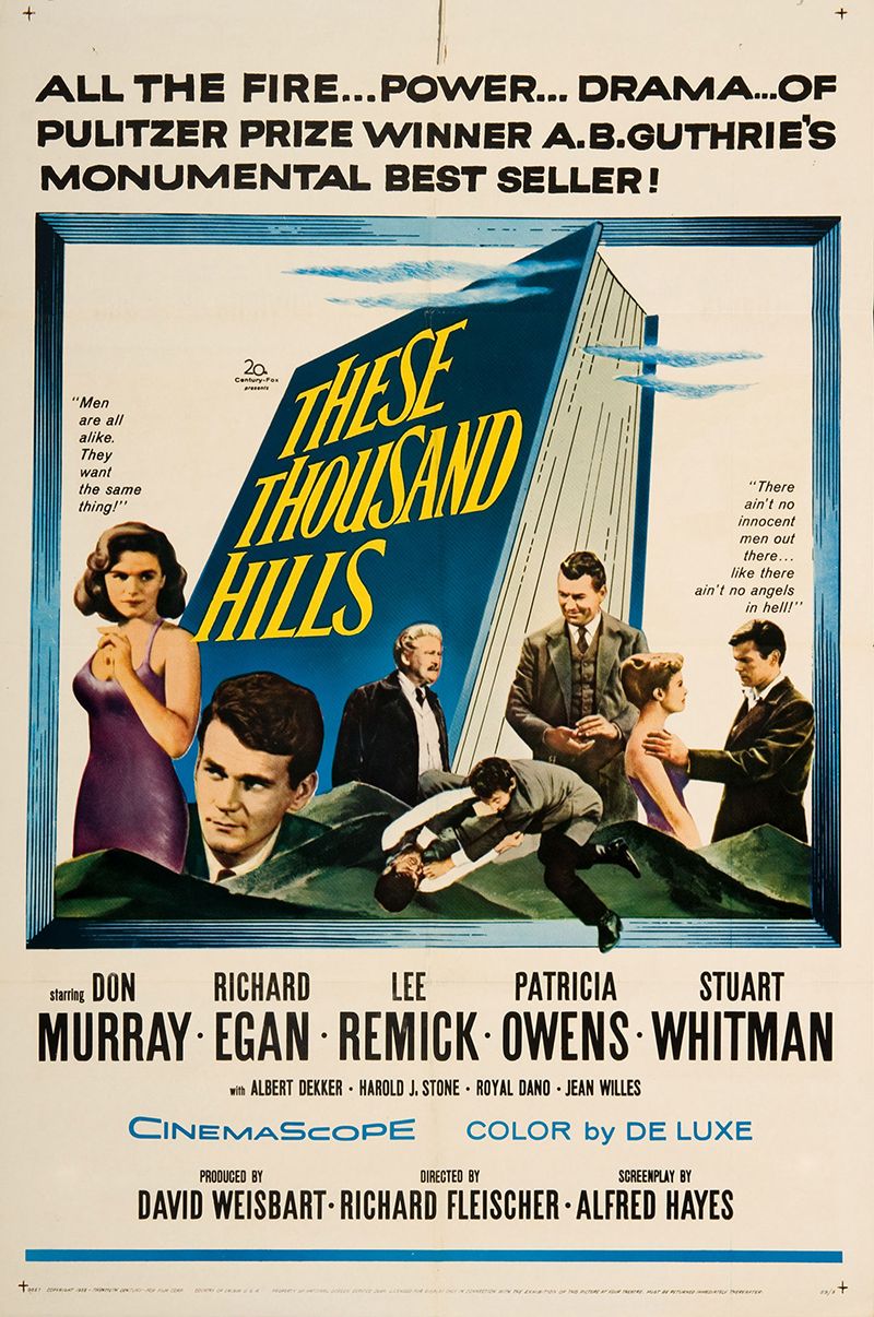 These Thousand Hills (1959) starring Don Murray on DVD on DVD
