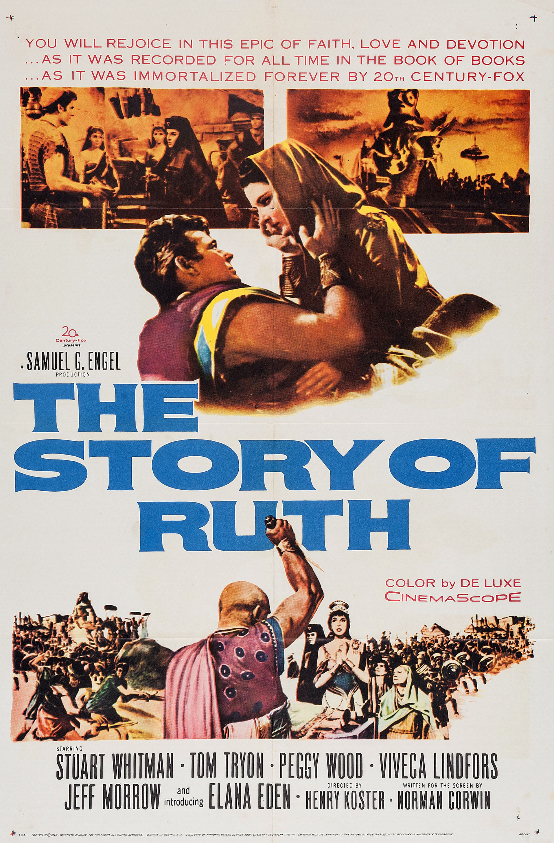 The Story of Ruth (1960) starring Stuart Whitman on DVD on DVD