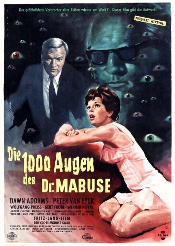 The 1,000 Eyes of Dr. Mabuse (1960) with English Subtitles on DVD on DVD