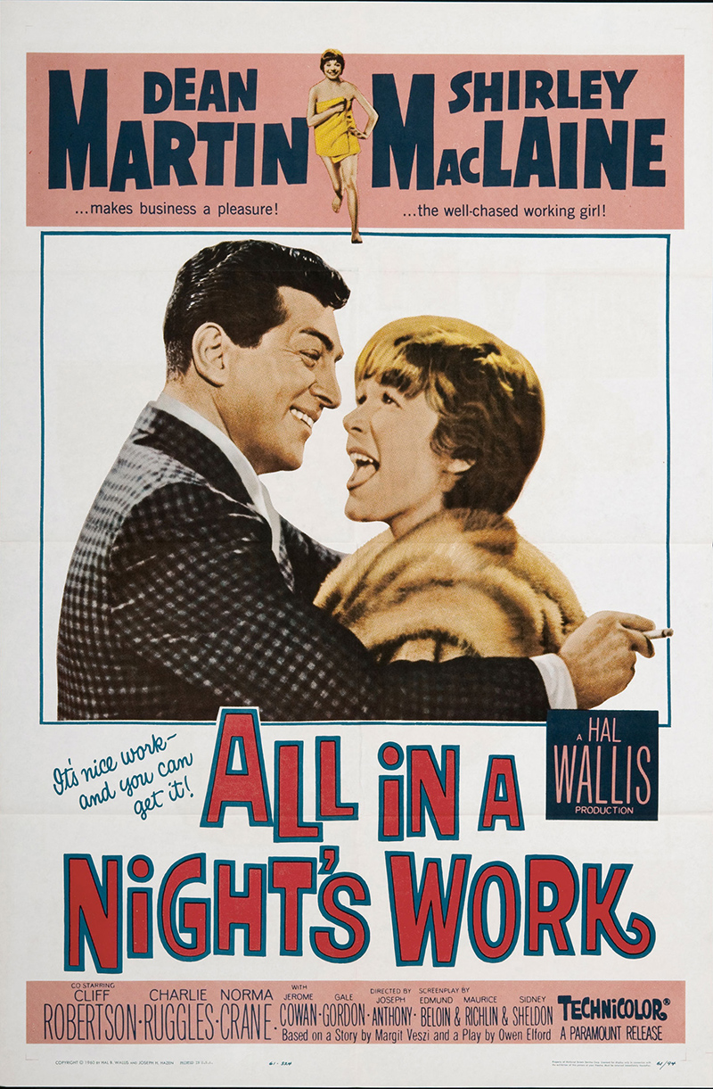 All in a Night's Work (1961) starring Dean Martin on DVD on DVD