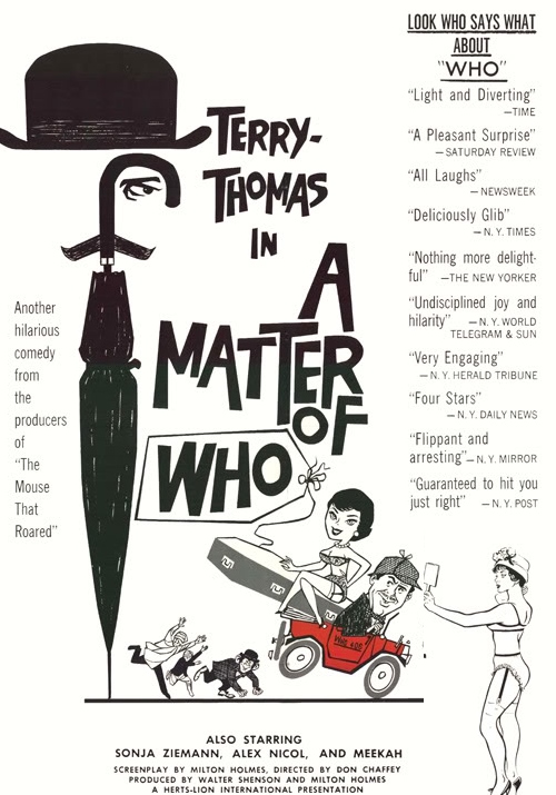 A Matter of WHO (1961) starring Terry-Thomas on DVD on DVD