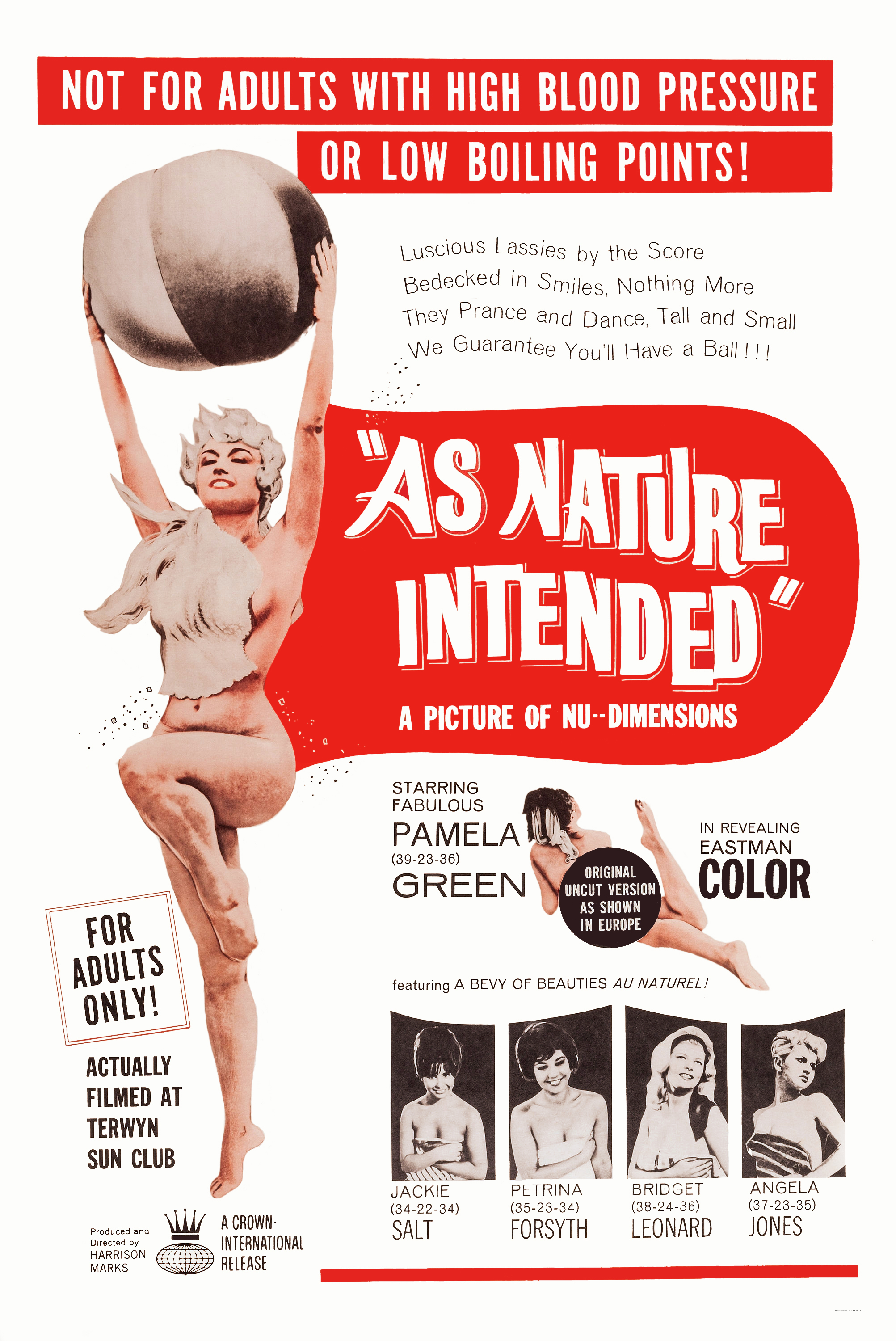 Naked as Nature Intended (1961) starring Bridget Leonard on DVD on DVD
