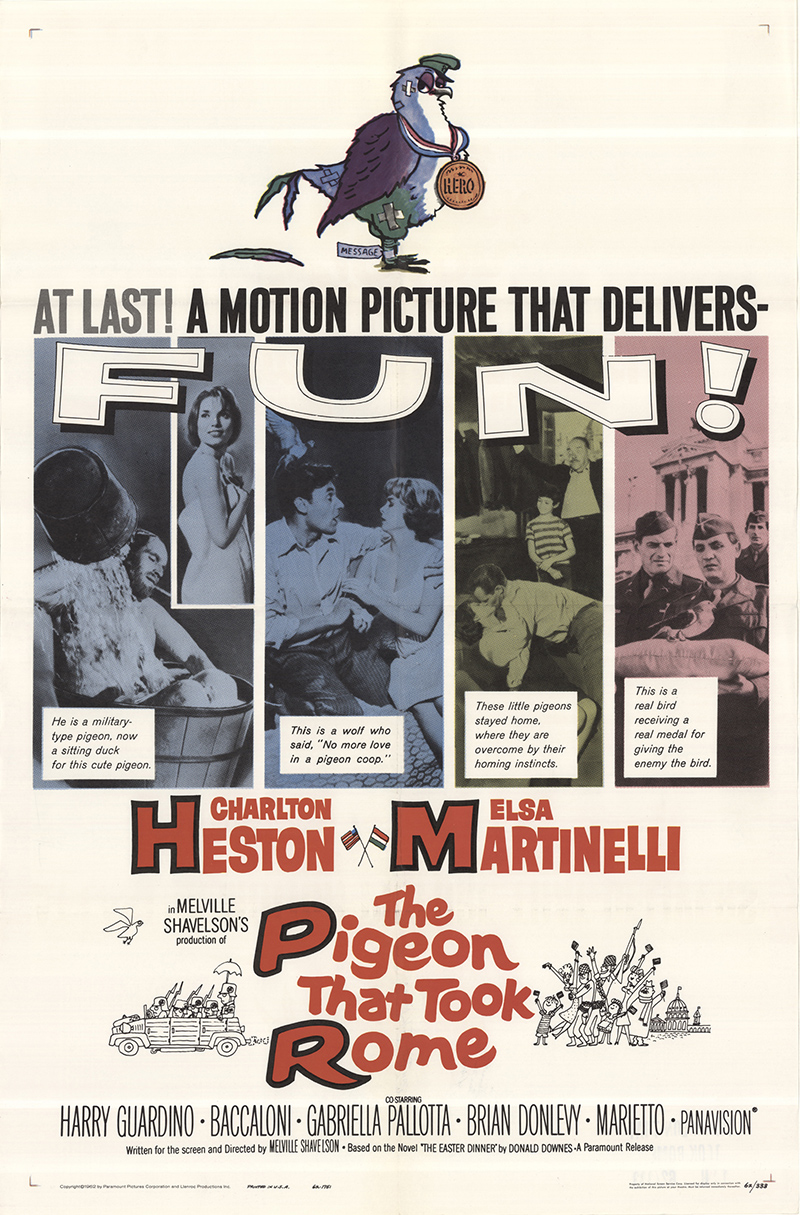 The Pigeon That Took Rome (1962) with English Subtitles on DVD on DVD
