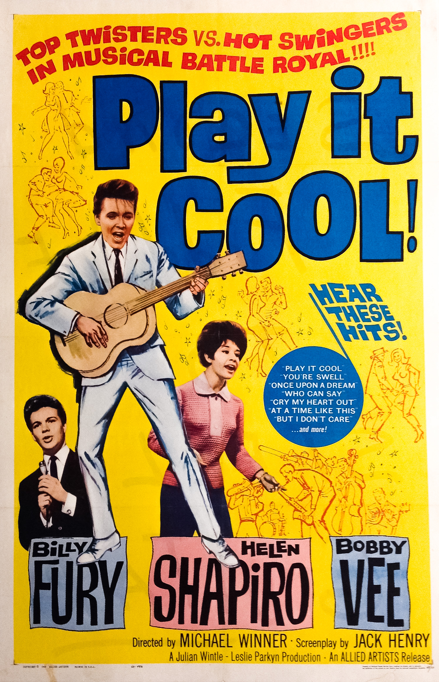 Play It Cool (1962) starring Billy Fury on DVD on DVD