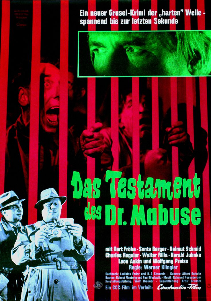 The Terror of Doctor Mabuse (1962) with English Subtitles on DVD on DVD