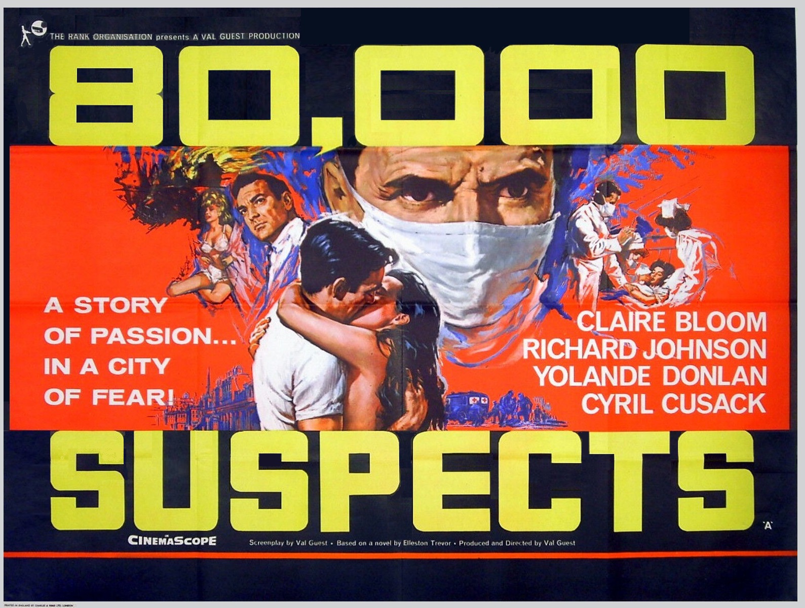 80,000 Suspects (1963) starring Claire Bloom on DVD on DVD