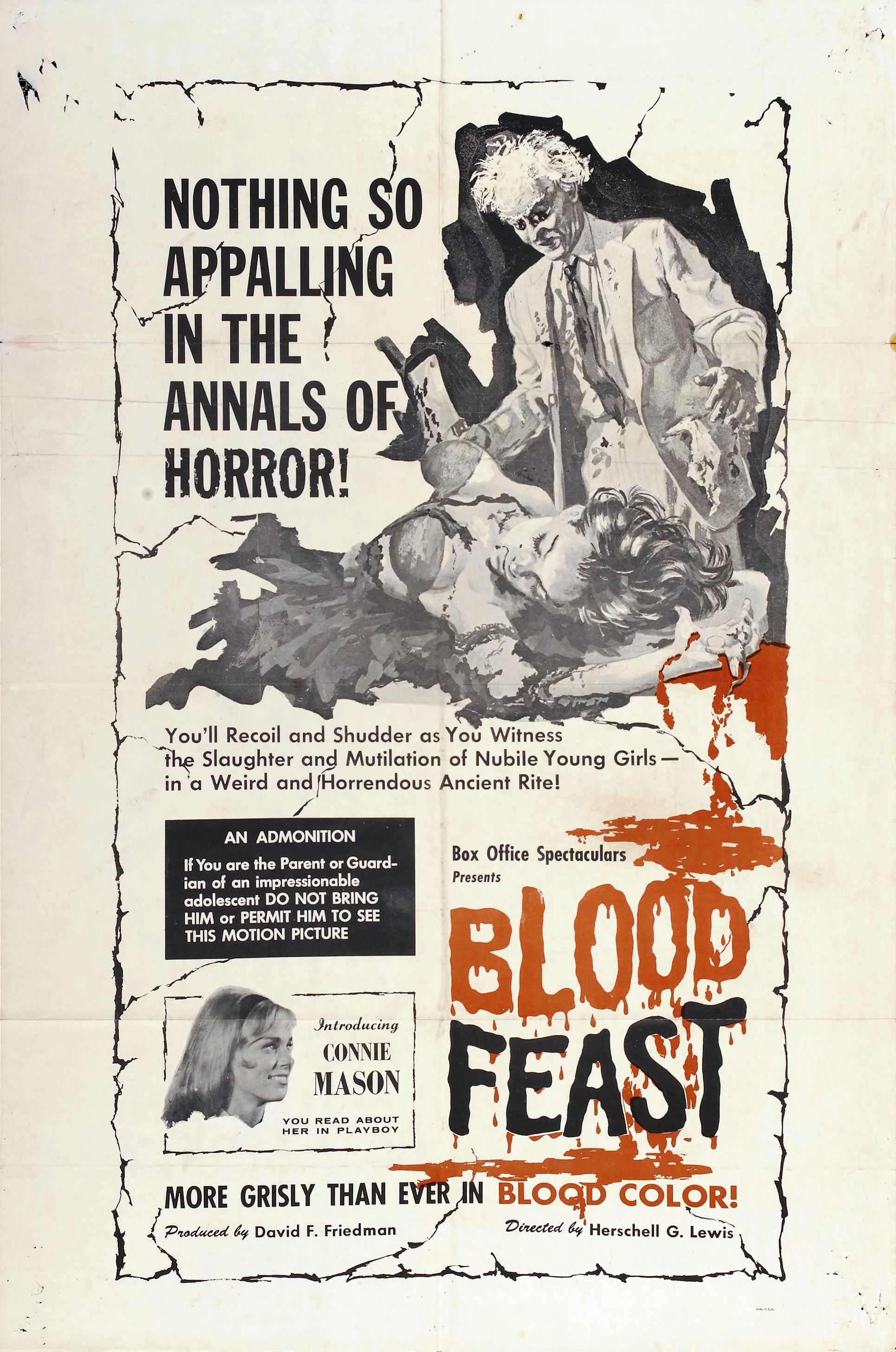 Blood Feast (1963) starring William Kerwin on DVD on DVD
