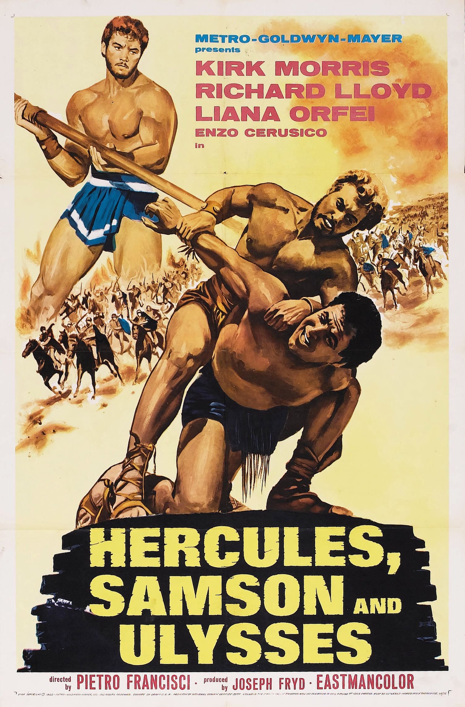 Hercules, Samson & Ulysses (1963) with English Subtitles on DVD on DVD