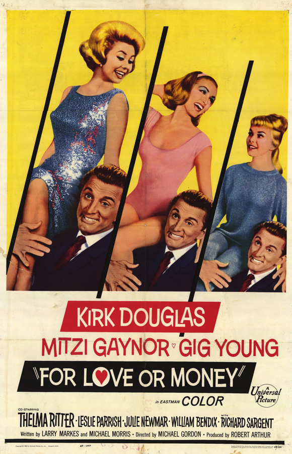 For Love or Money (1963) starring Kirk Douglas on DVD on DVD