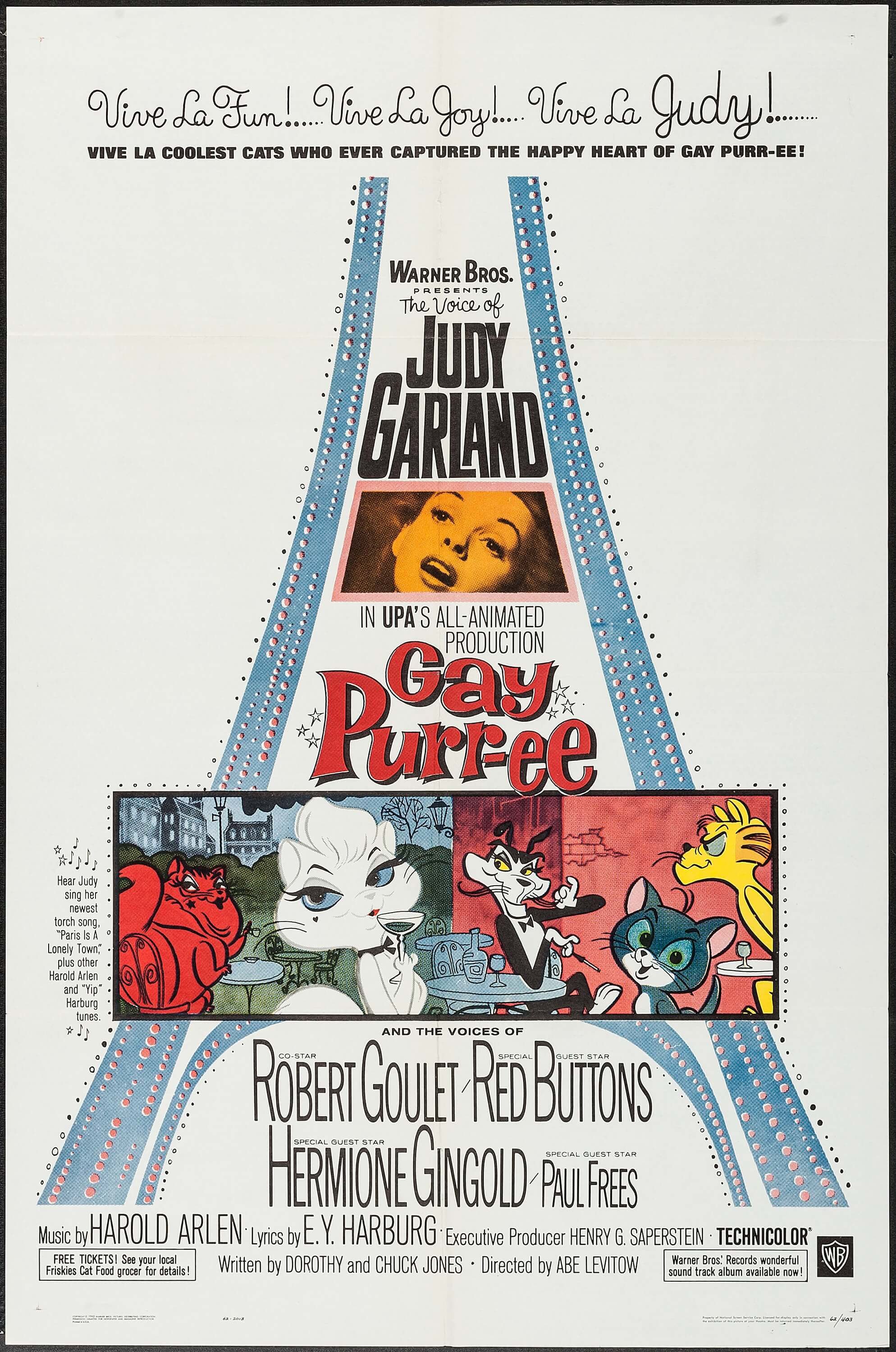 Gay Purr-ee (1962) starring Judy Garland on DVD on DVD