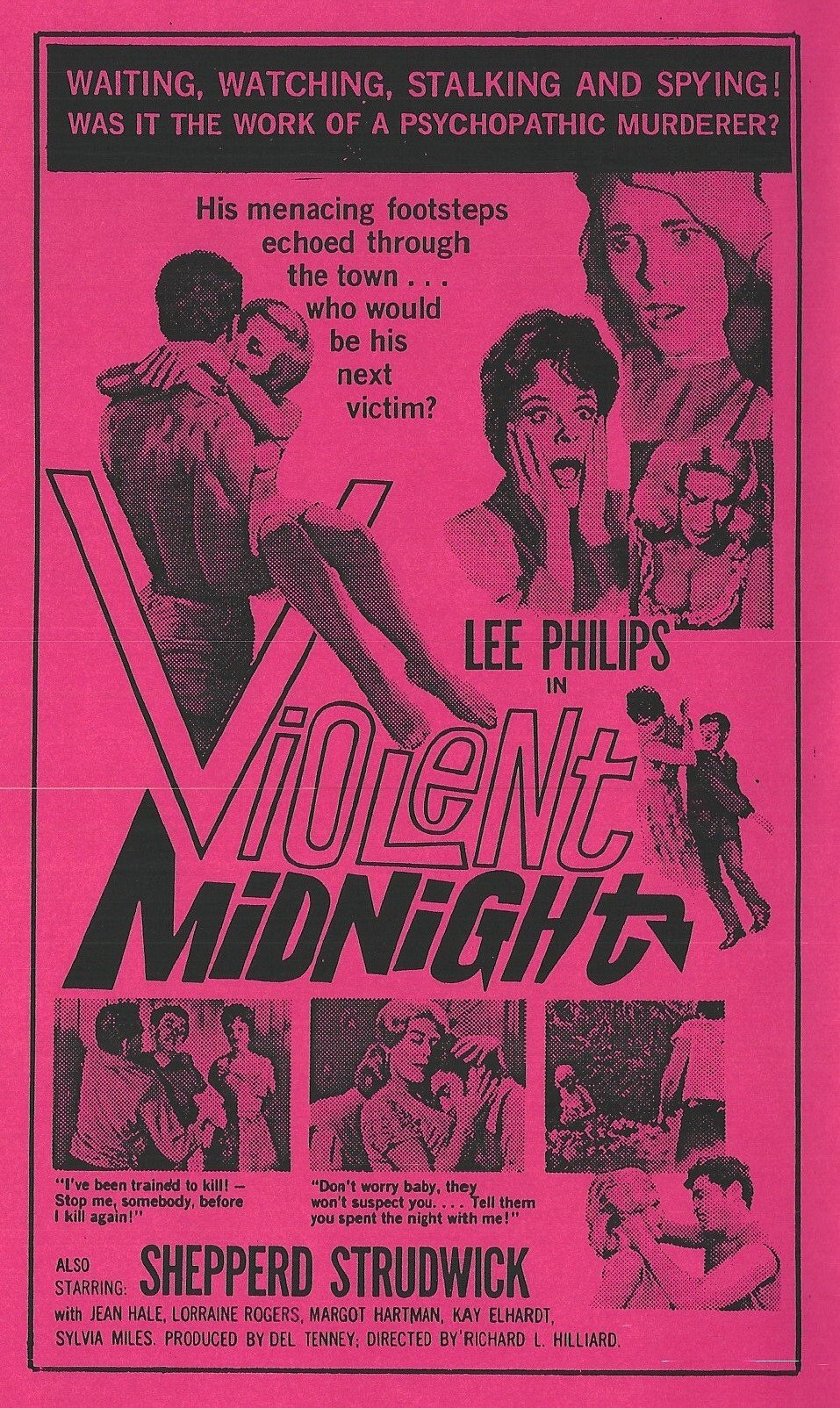 Violent Midnight (1963) starring Lee Philips on DVD on DVD