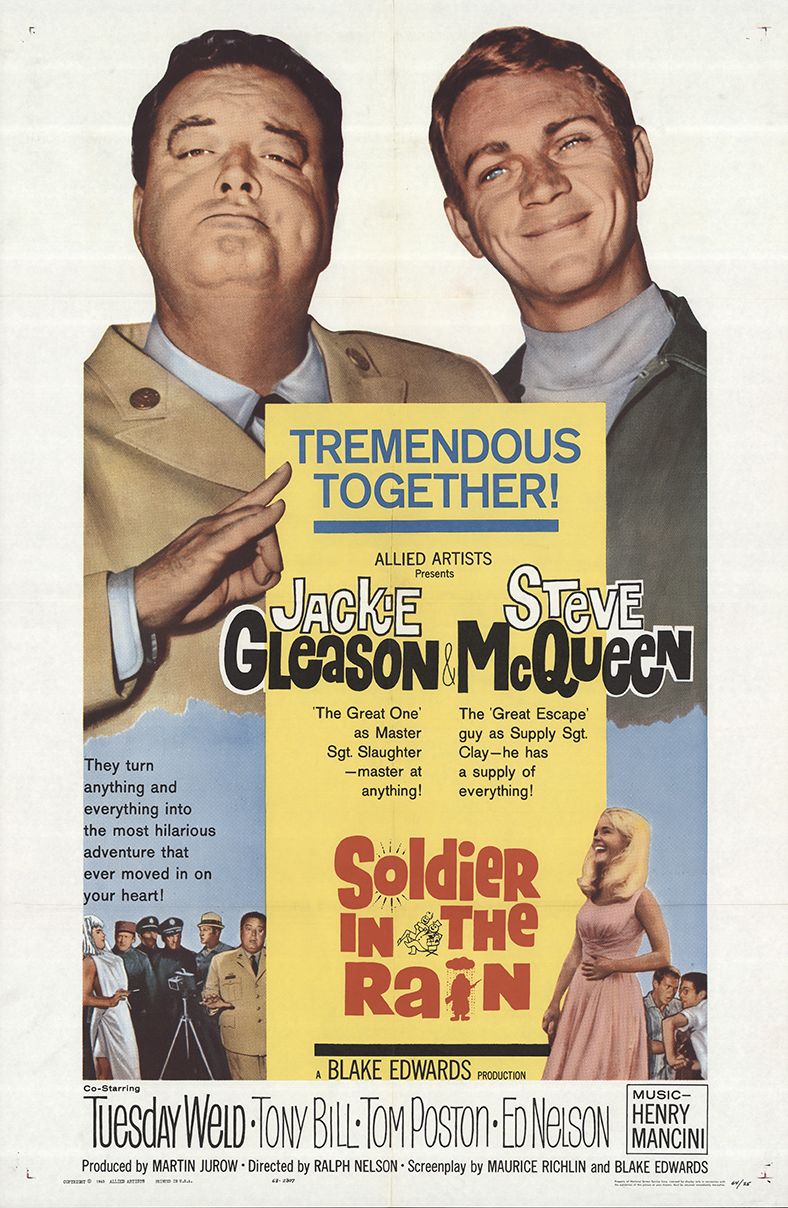 Soldier in the Rain (1963) starring Jackie Gleason on DVD on DVD