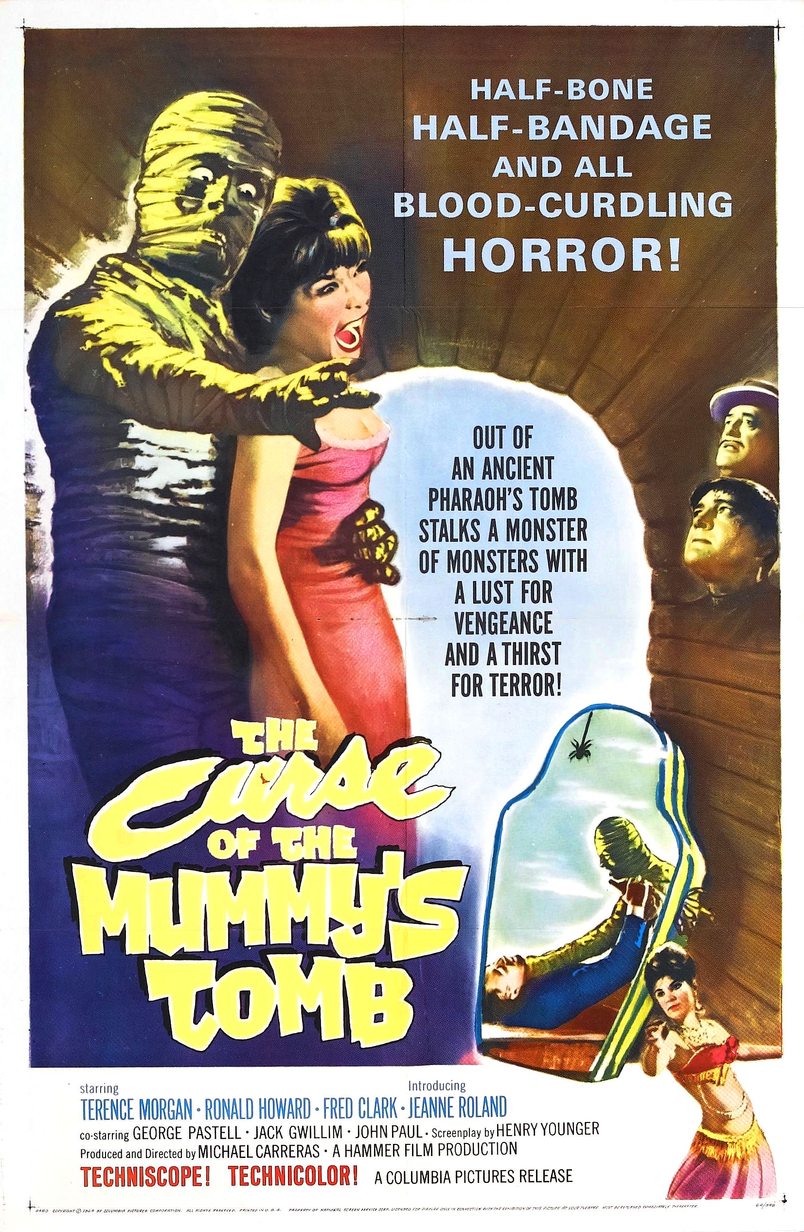 The Curse of the Mummy's Tomb (1964) starring Terence Morgan on DVD on DVD