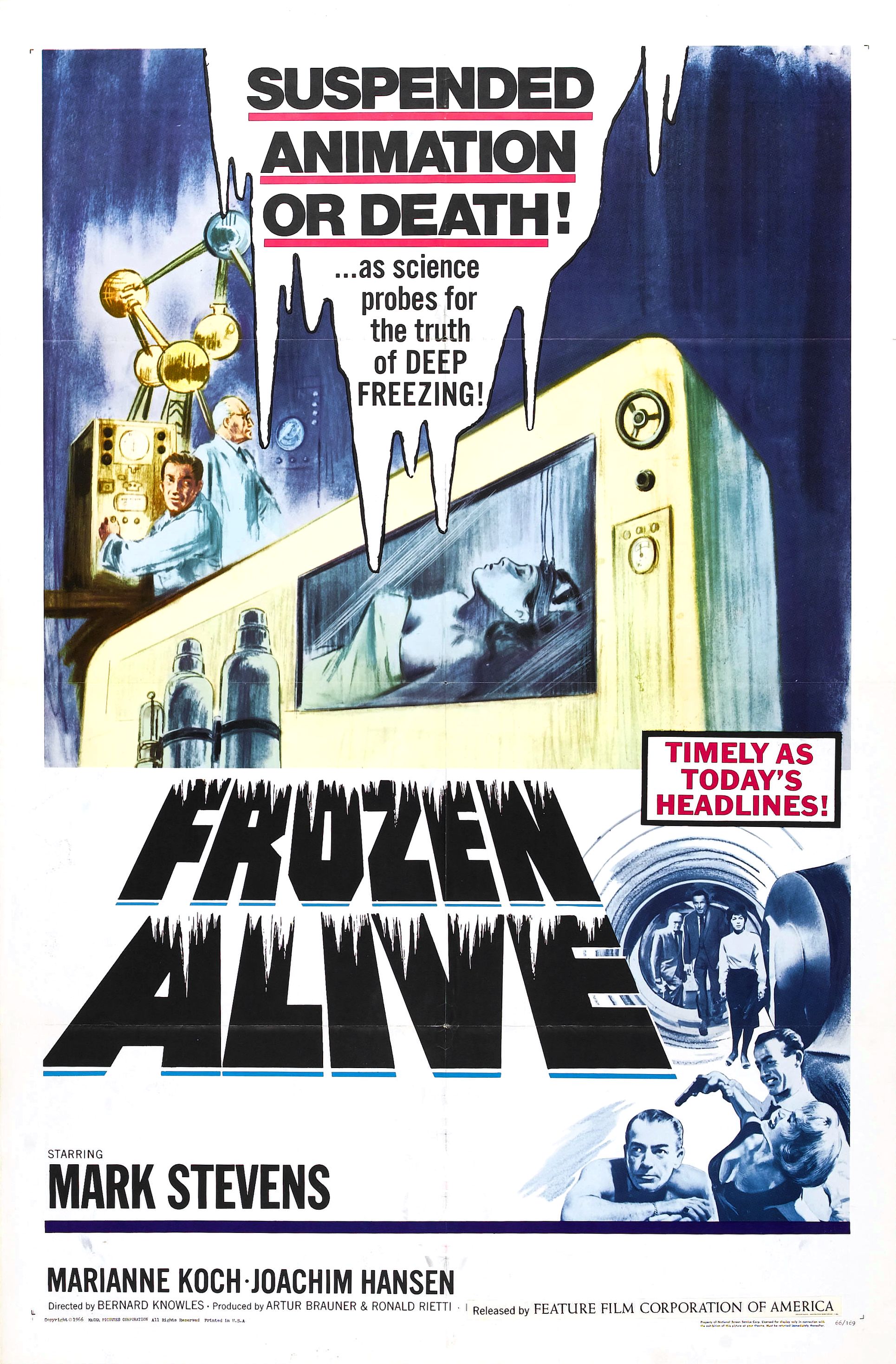 Frozen Alive (1964) starring Mark Stevens on DVD on DVD