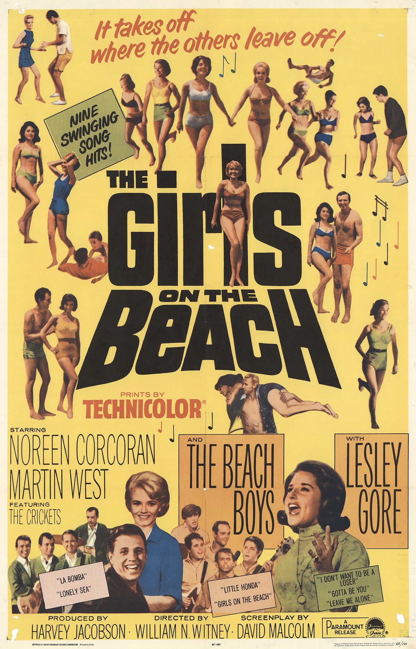 The Girls on the Beach (1965) starring Noreen Corcoran on DVD on DVD