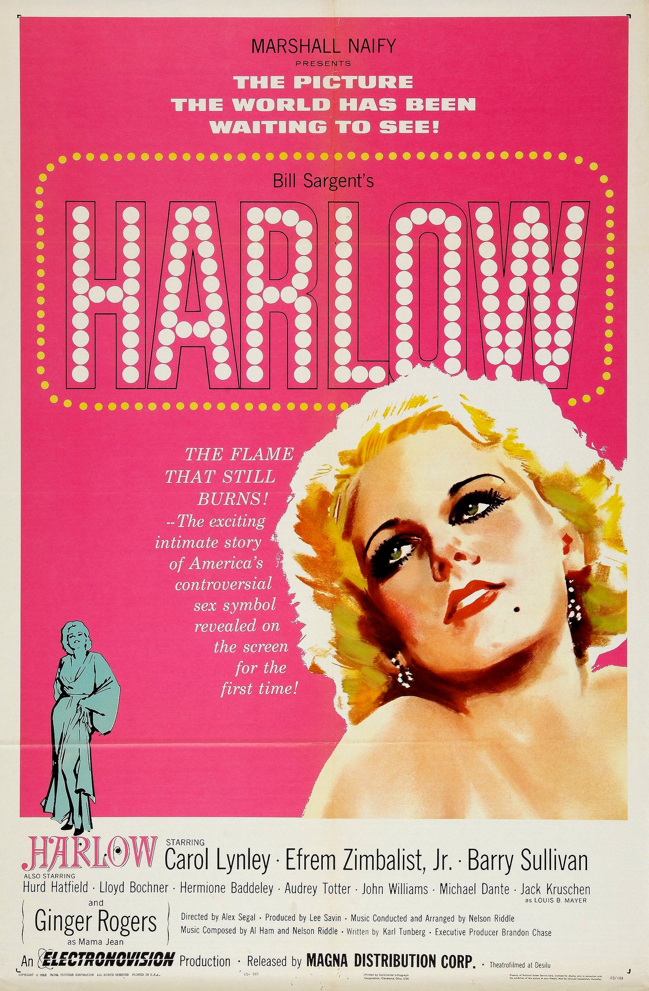Harlow (1965) starring Carol Lynley on DVD on DVD