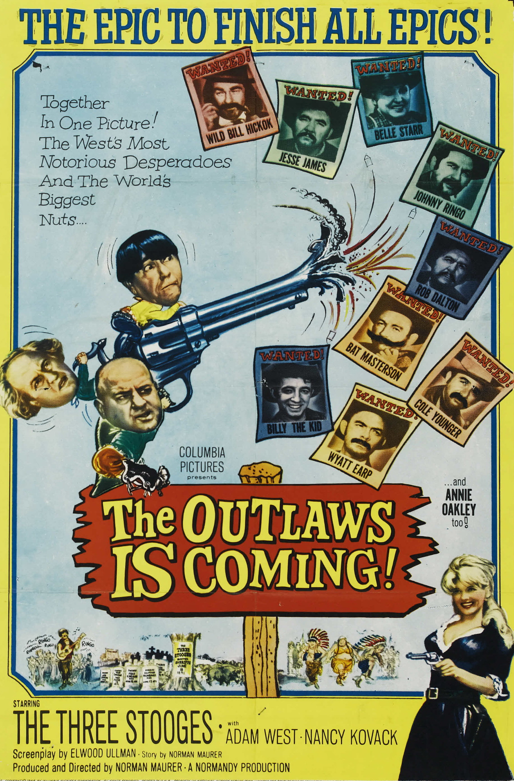The Outlaws Is Coming (1965) starring Joe DeRita on DVD on DVD