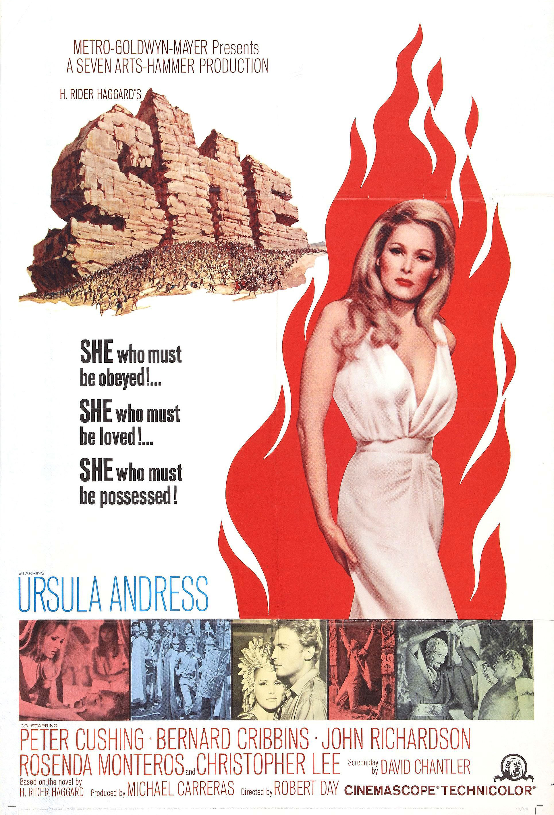 She (1965) starring Ursula Andress on DVD on DVD