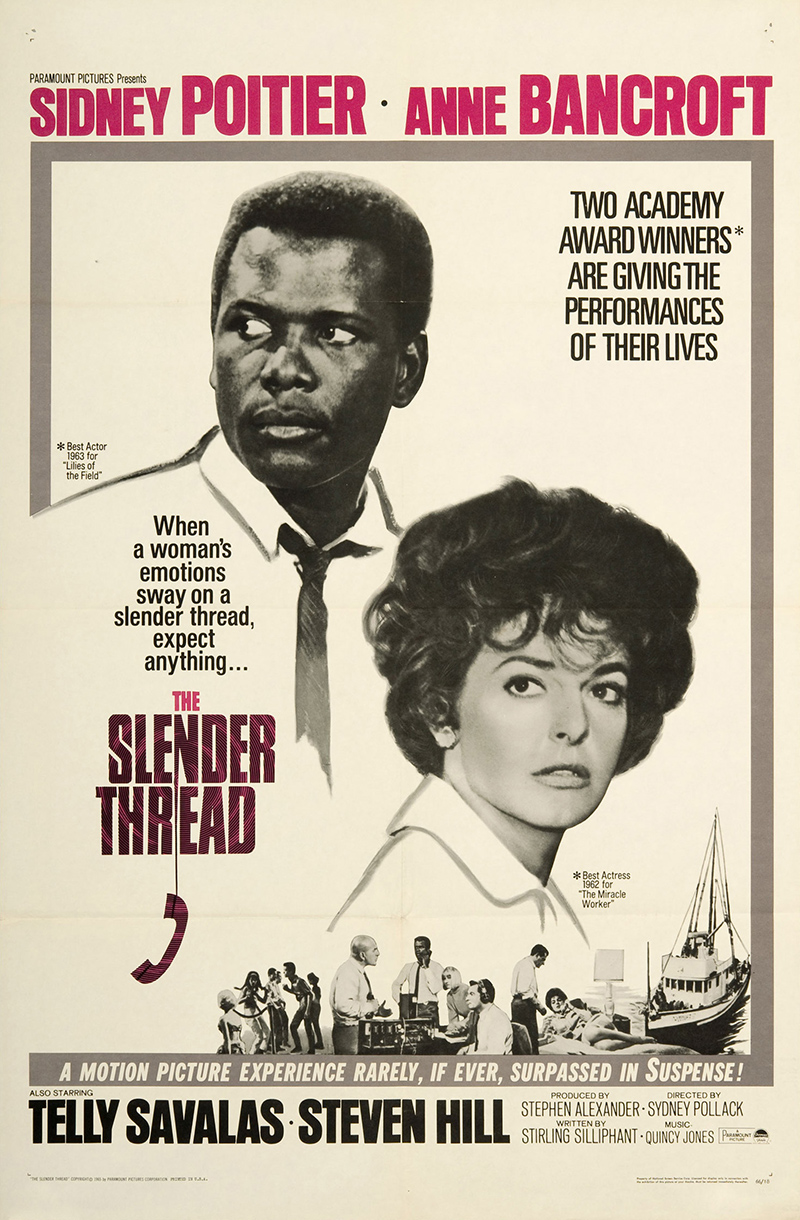 The Slender Thread (1965) starring Sidney Poitier on DVD on DVD