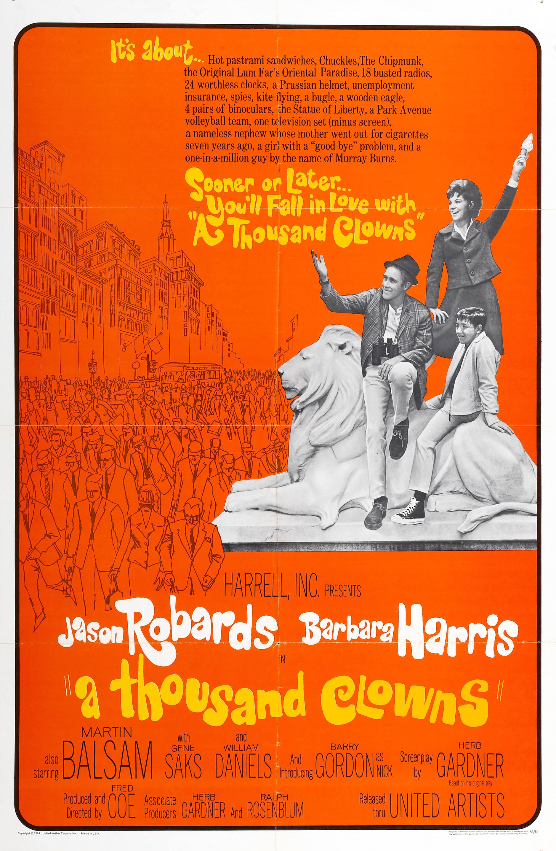 A Thousand Clowns (1965) starring Jason Robards on DVD on DVD