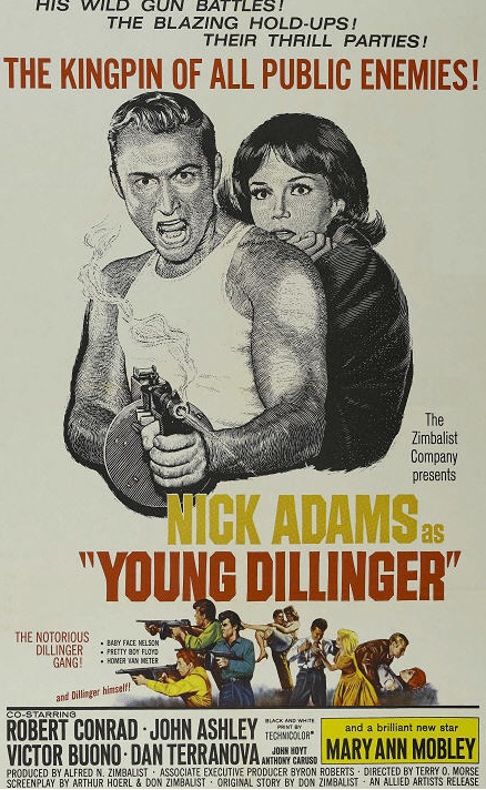 Young Dillinger (1965) starring Nick Adams on DVD on DVD