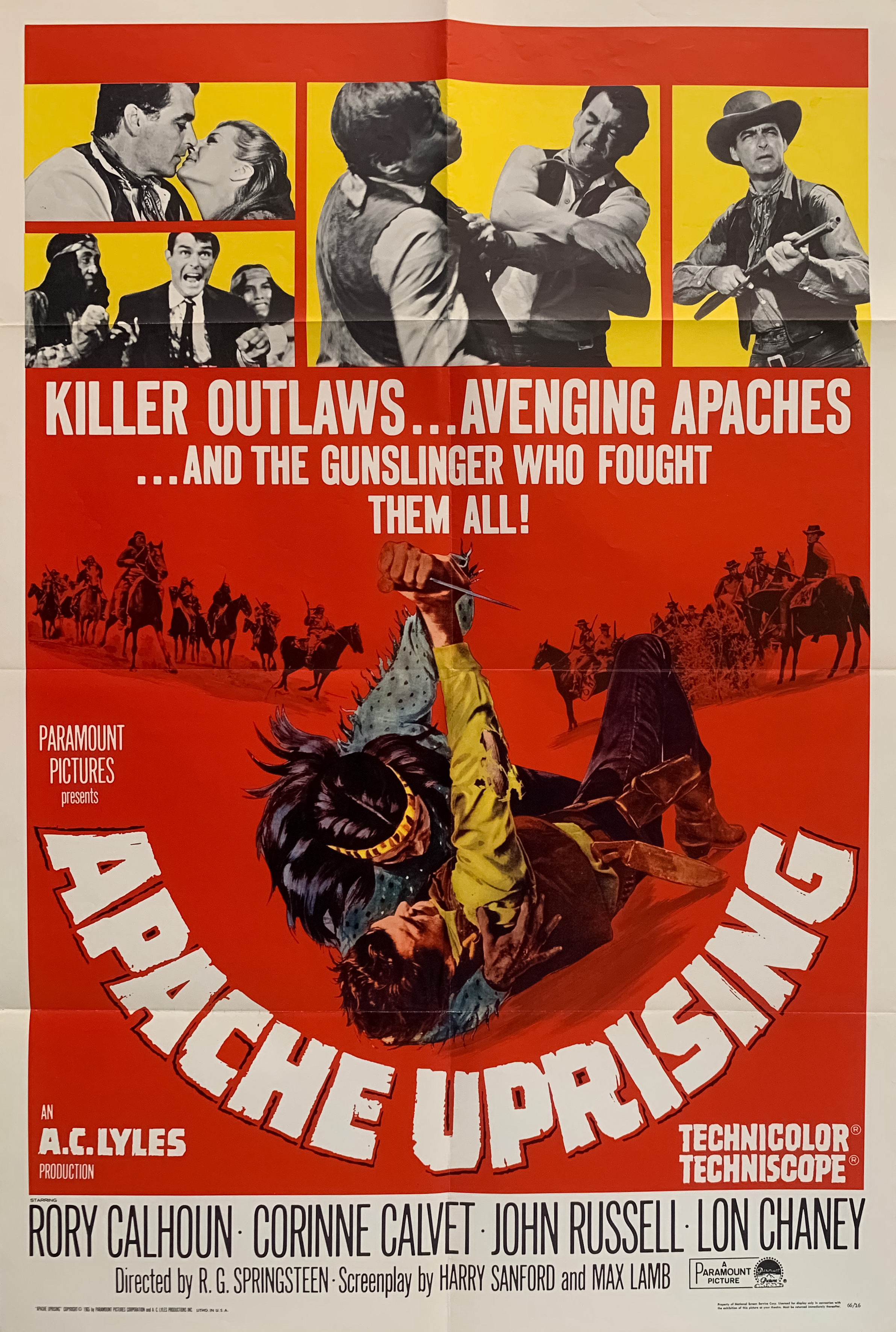 Apache Uprising (1965) starring Rory Calhoun on DVD on DVD