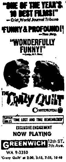 The Crazy-Quilt (1966) Screenshot 1
