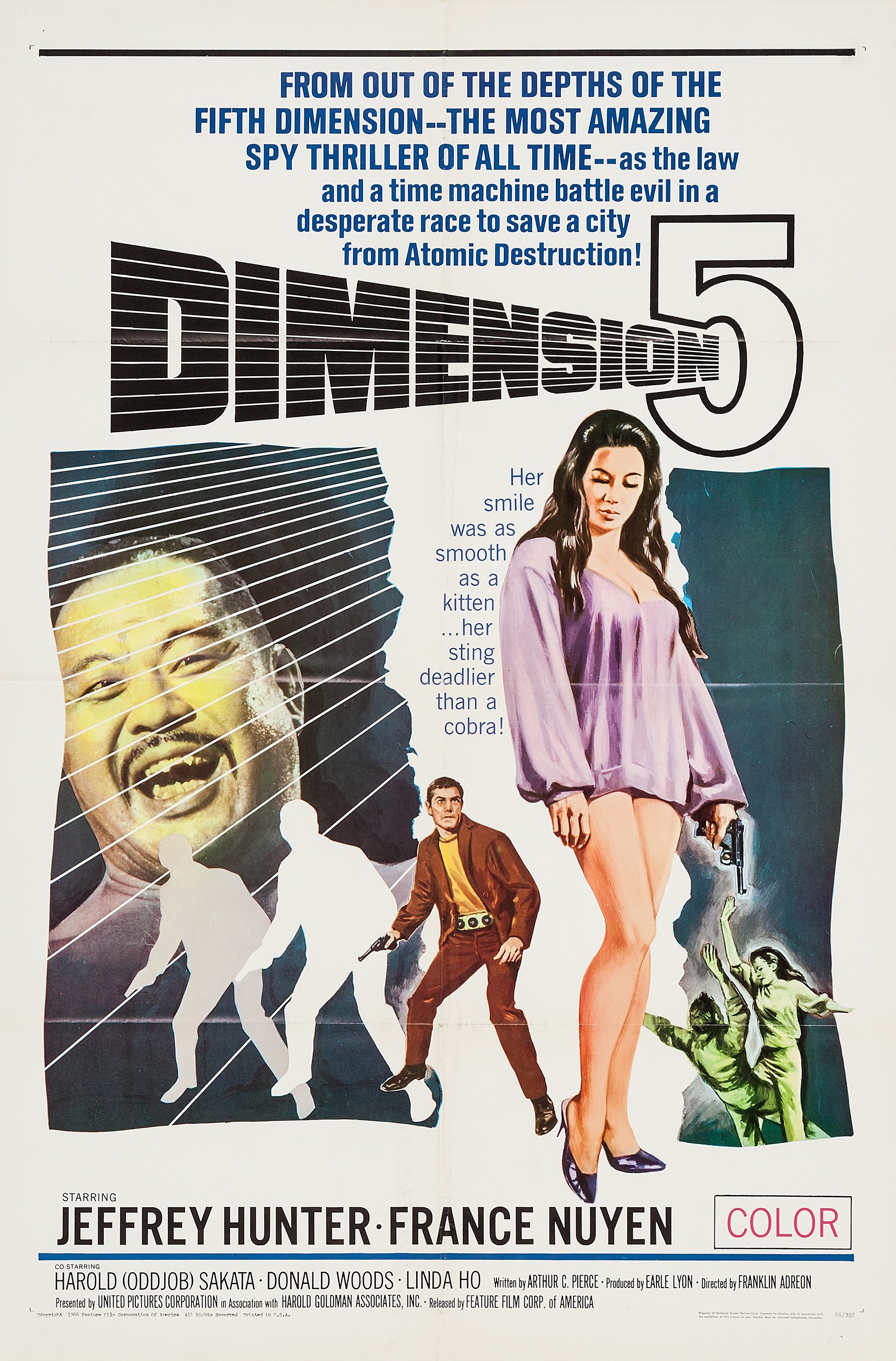 Dimension 5 (1966) starring Jeffrey Hunter on DVD on DVD