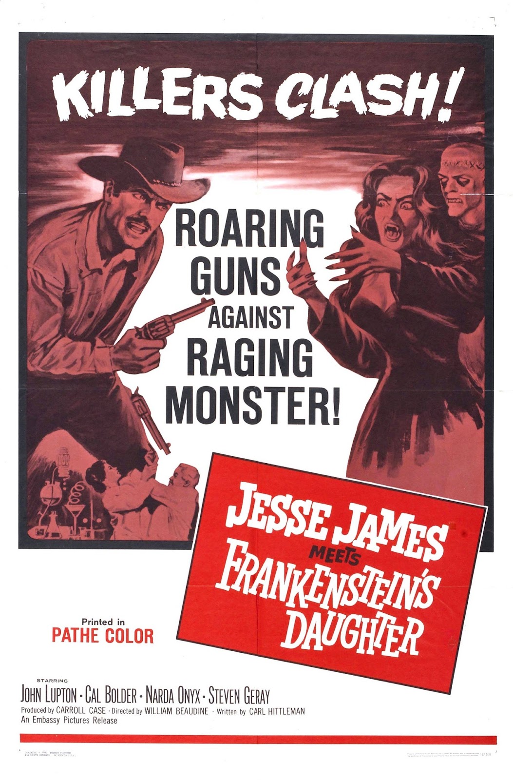 Jesse James Meets Frankenstein's Daughter (1966) starring John Lupton on DVD on DVD