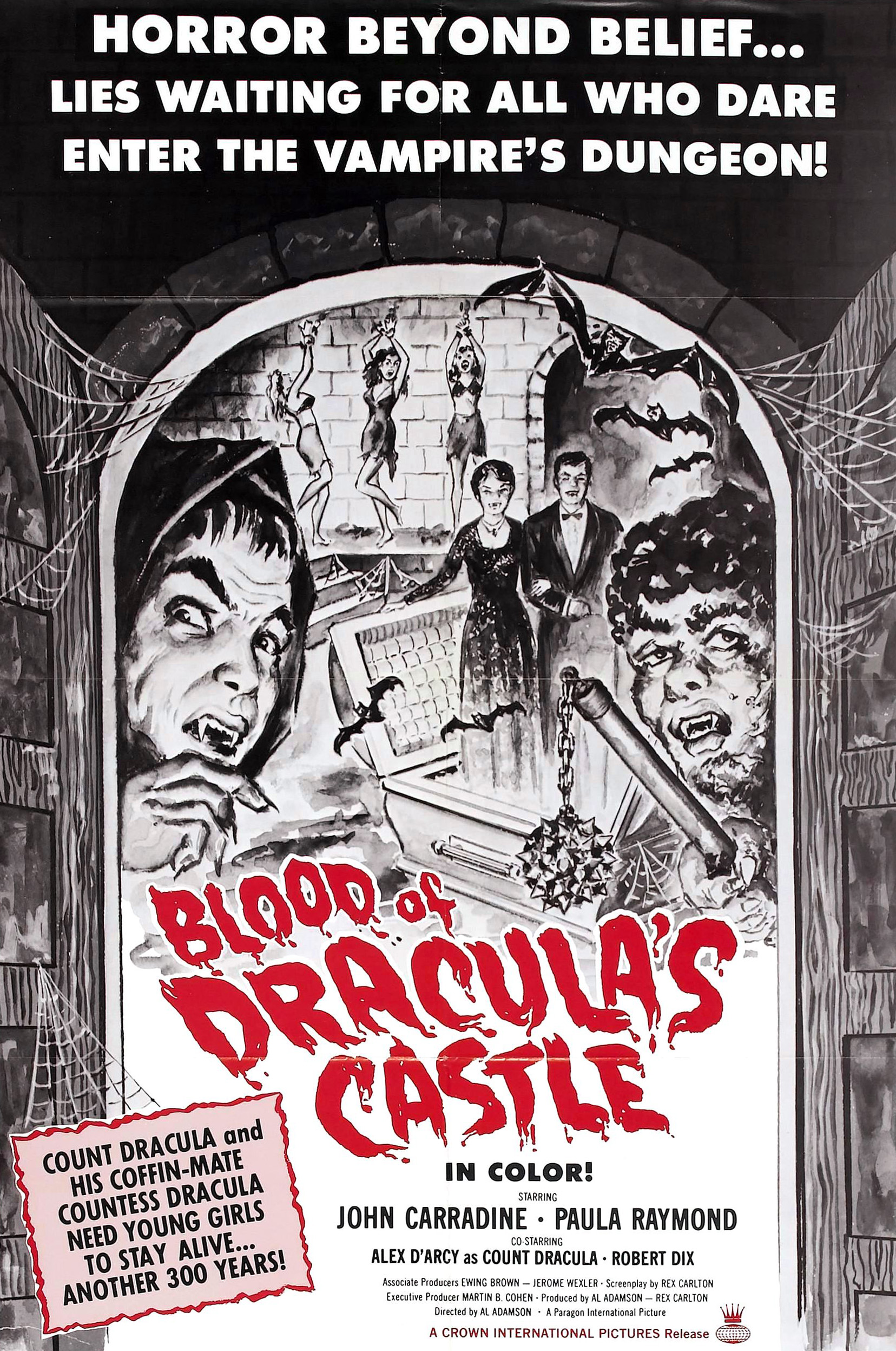 Blood of Dracula's Castle (1969) starring John Carradine on DVD on DVD