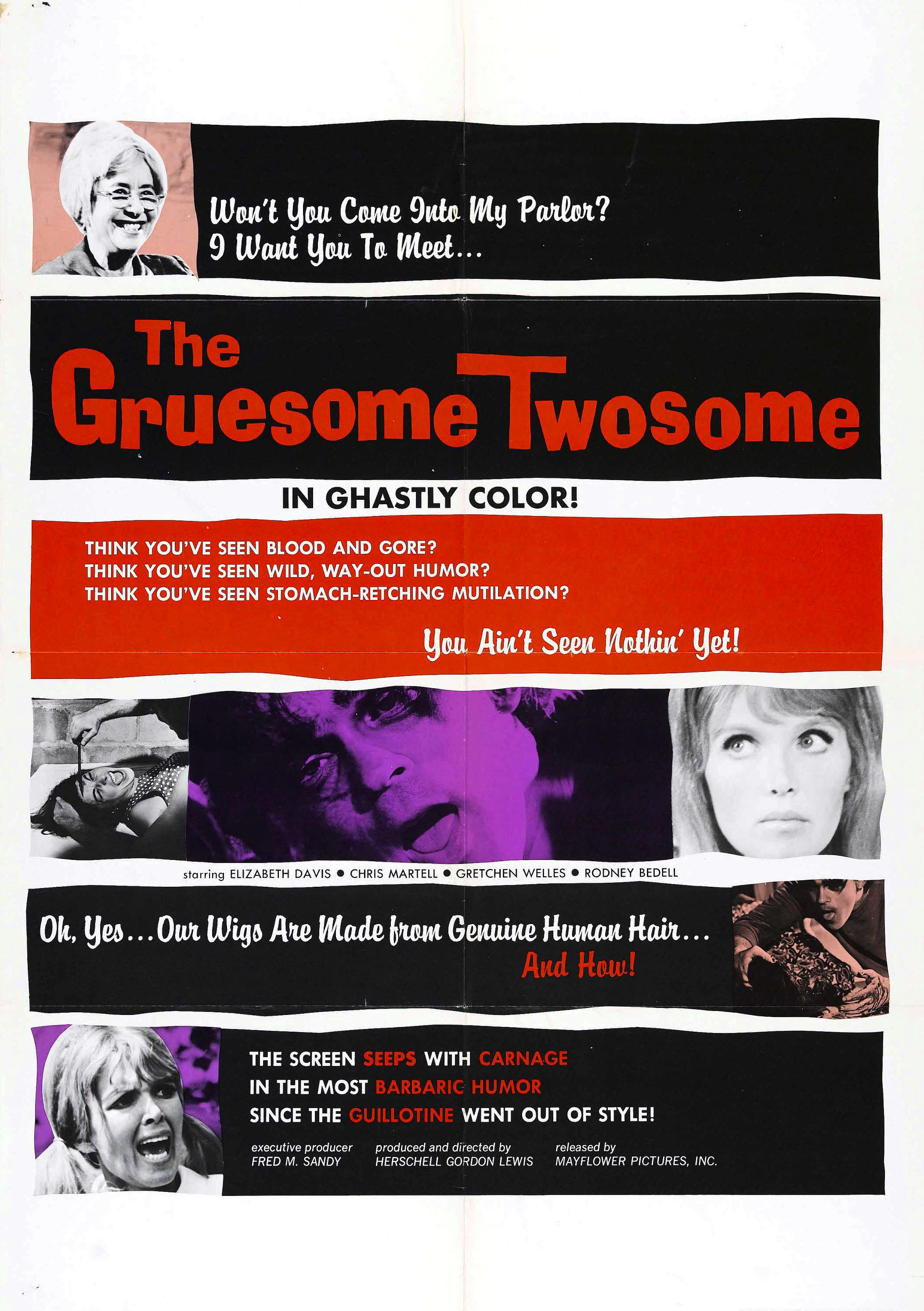The Gruesome Twosome (1967) starring Elizabeth Davis on DVD on DVD