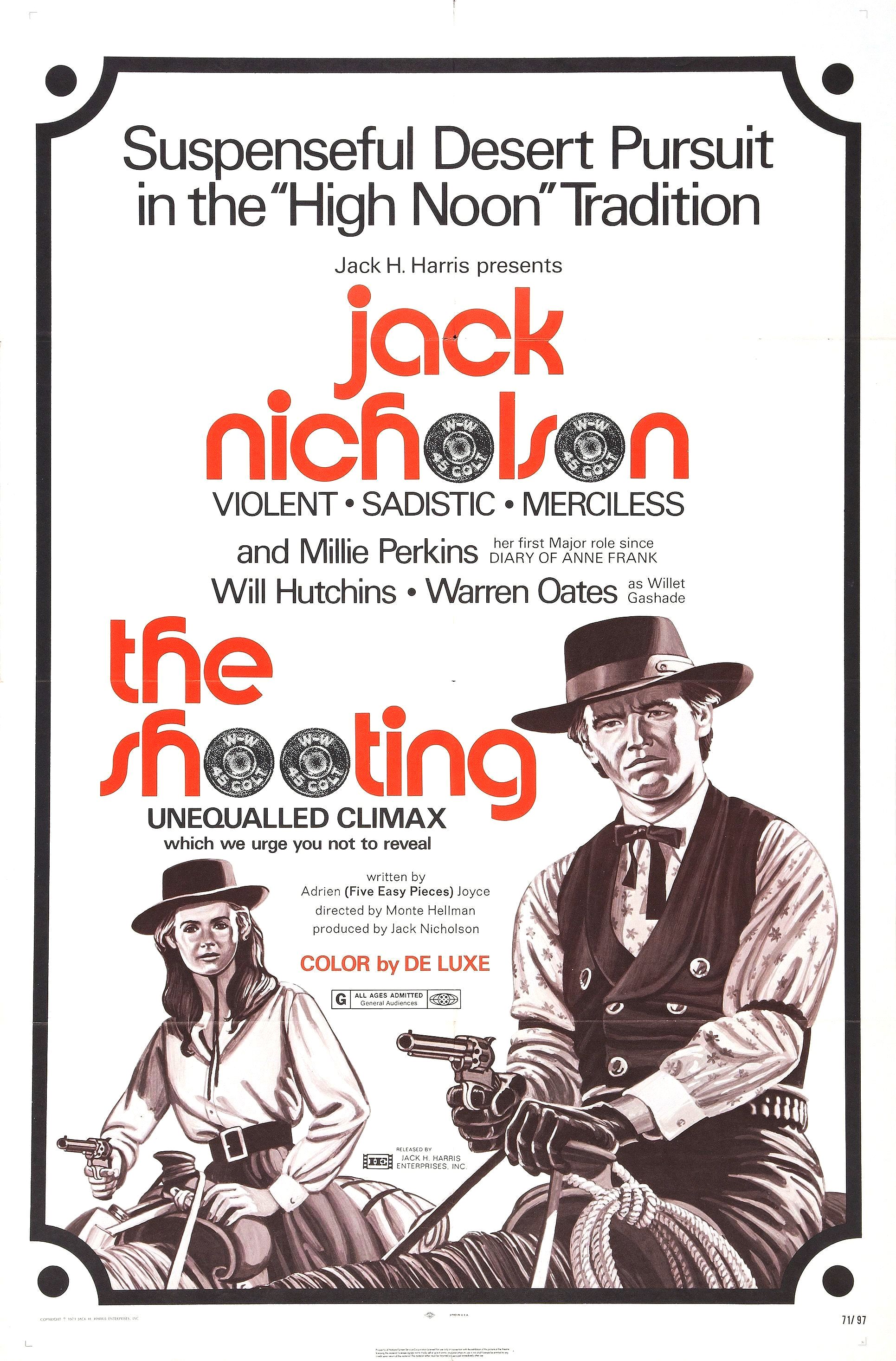 The Shooting (1966) starring Will Hutchins on DVD on DVD