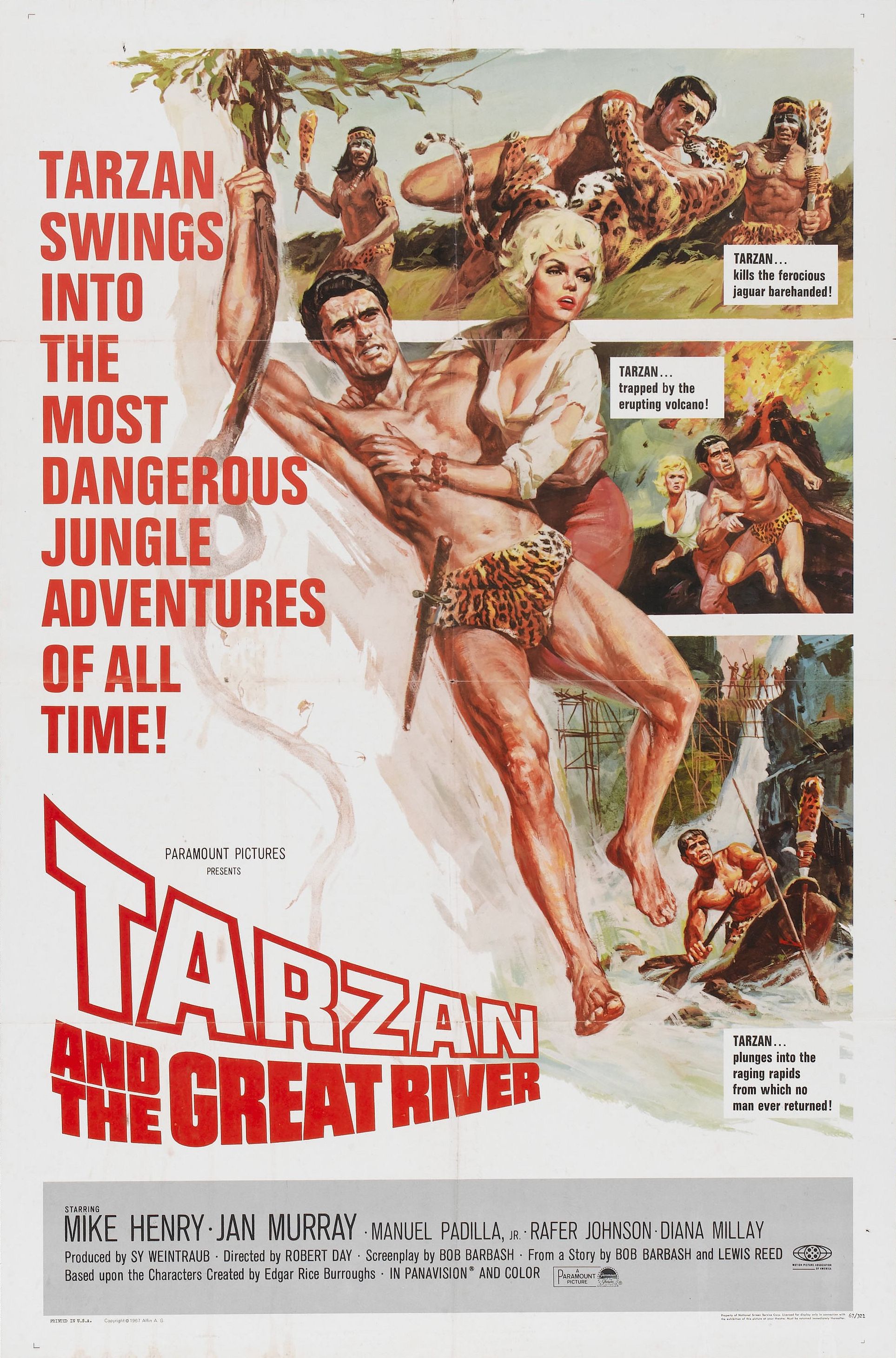 Tarzan and the Great River (1967) starring Mike Henry on DVD on DVD