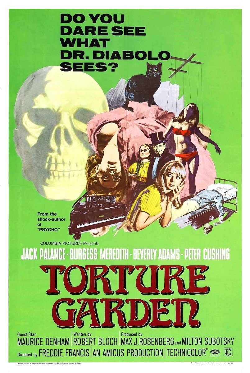 Torture Garden (1967) starring Jack Palance on DVD on DVD